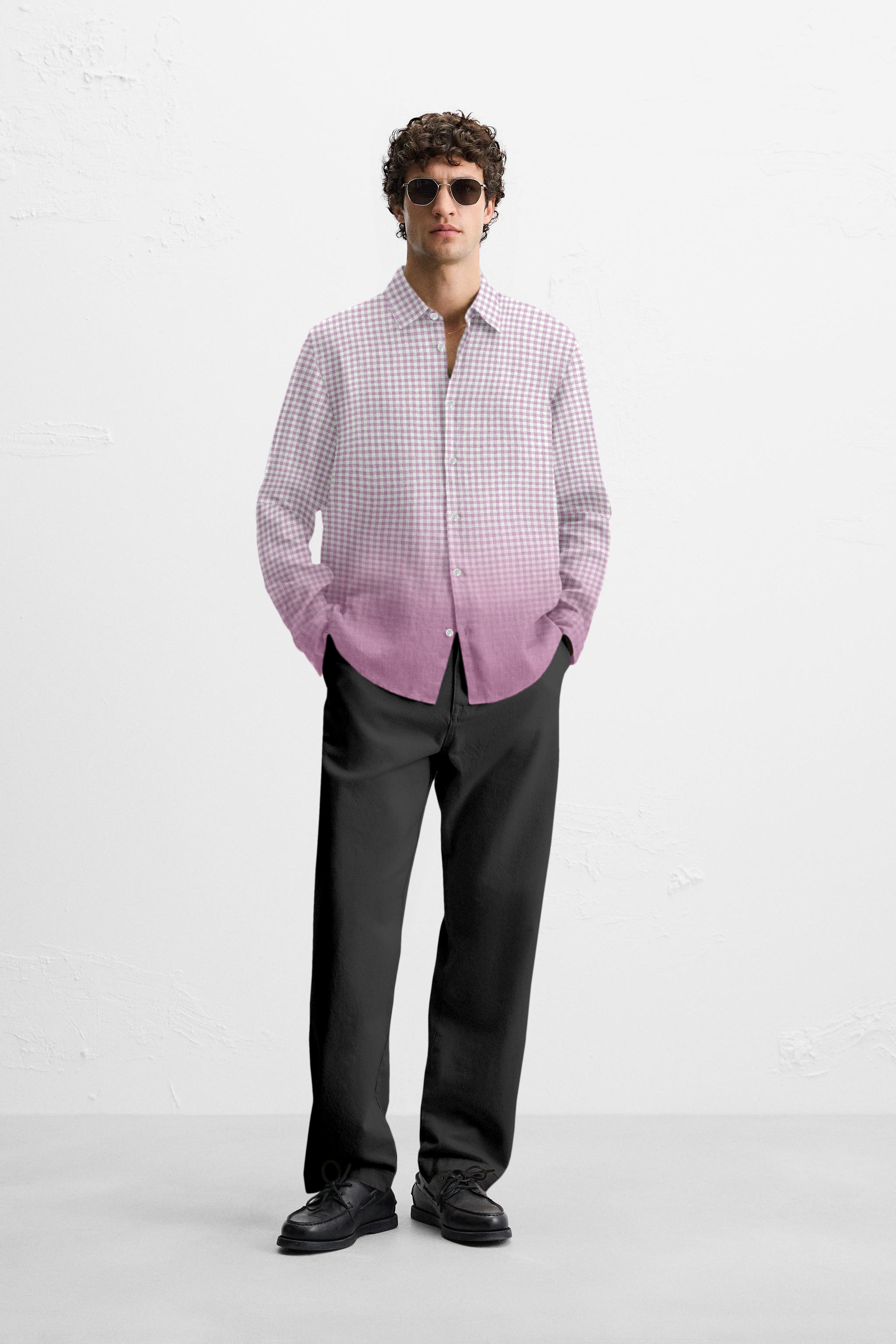 Ombre Gingham Shirt