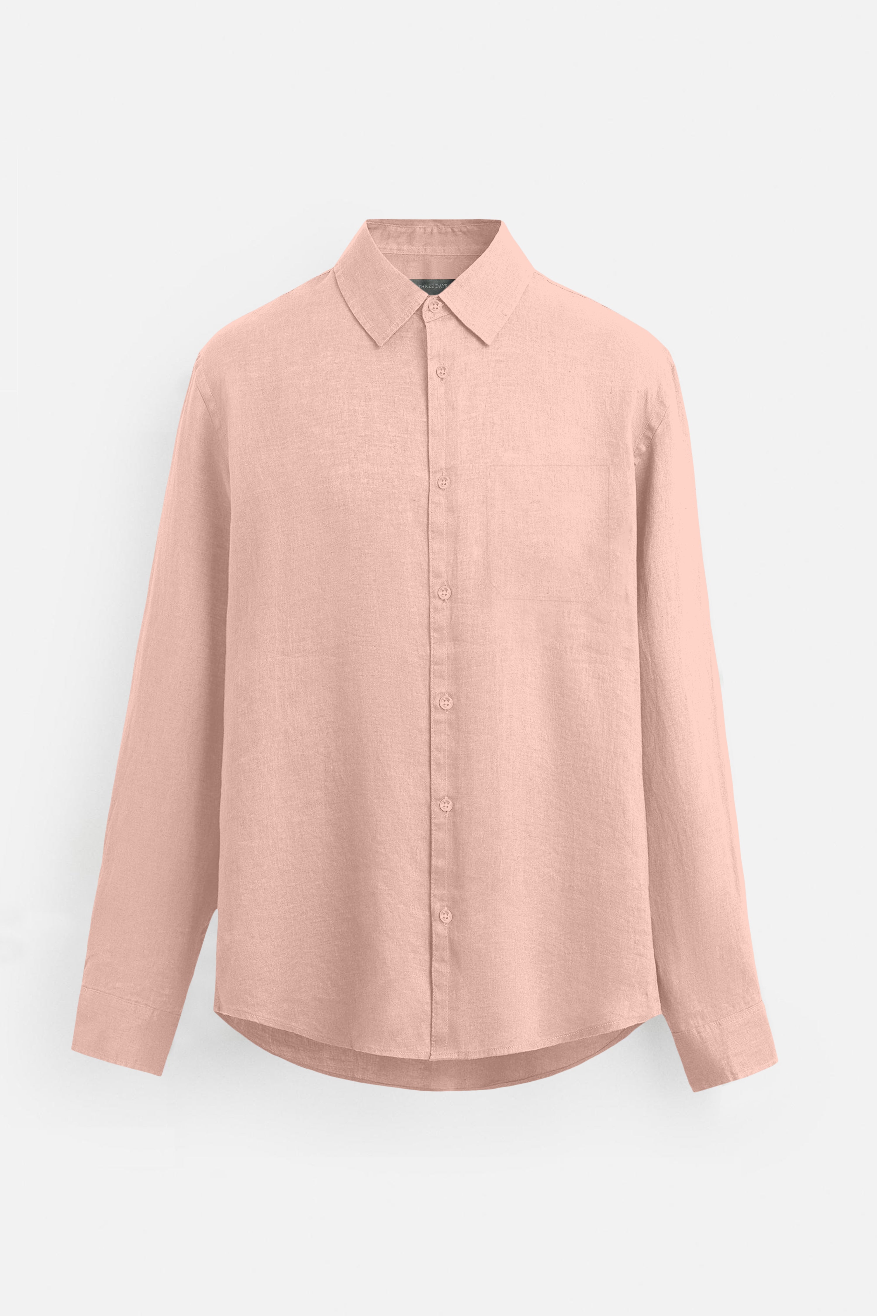 Soft Linen Coral Casual Shirt