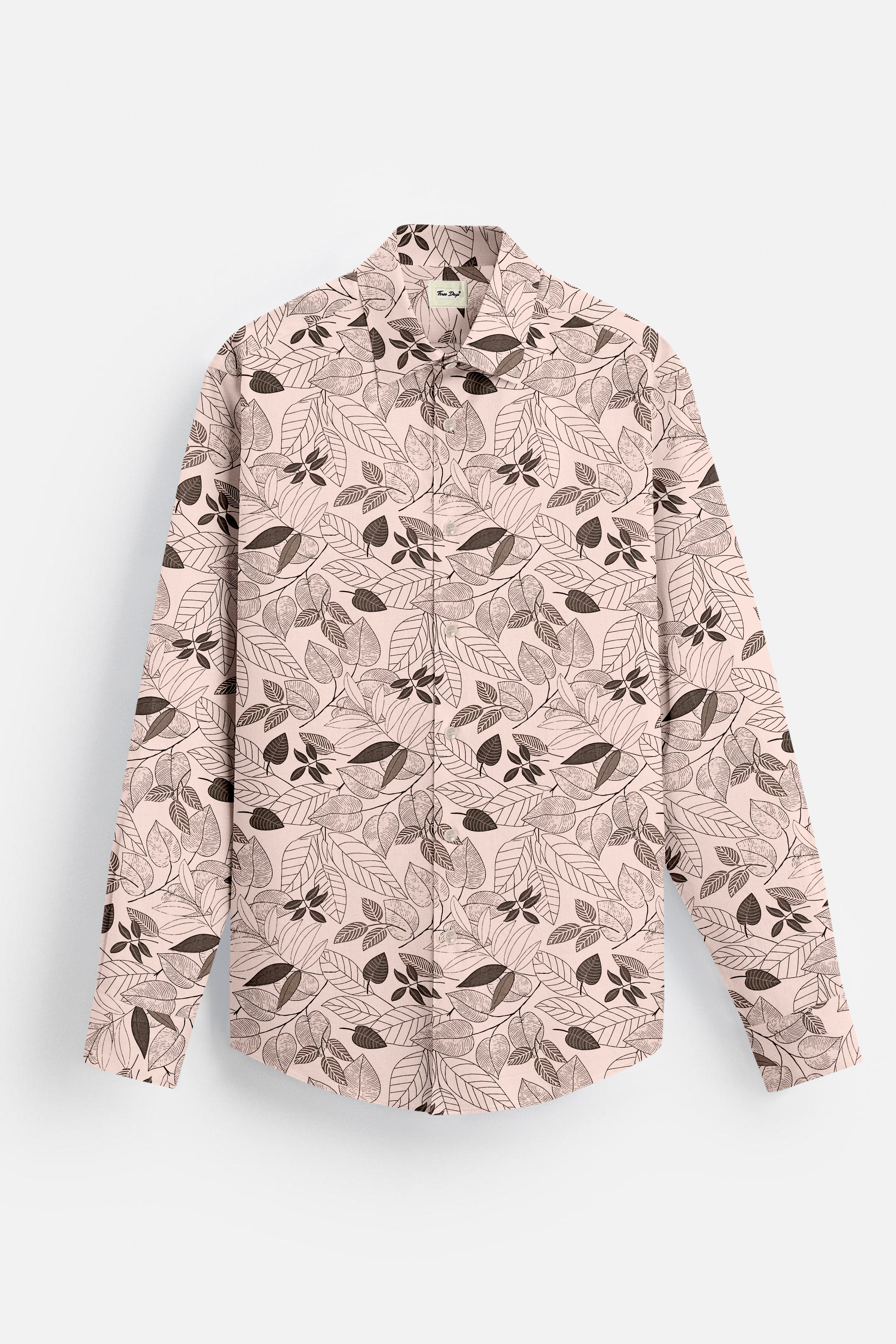 Printed Linen Botanical Shirt