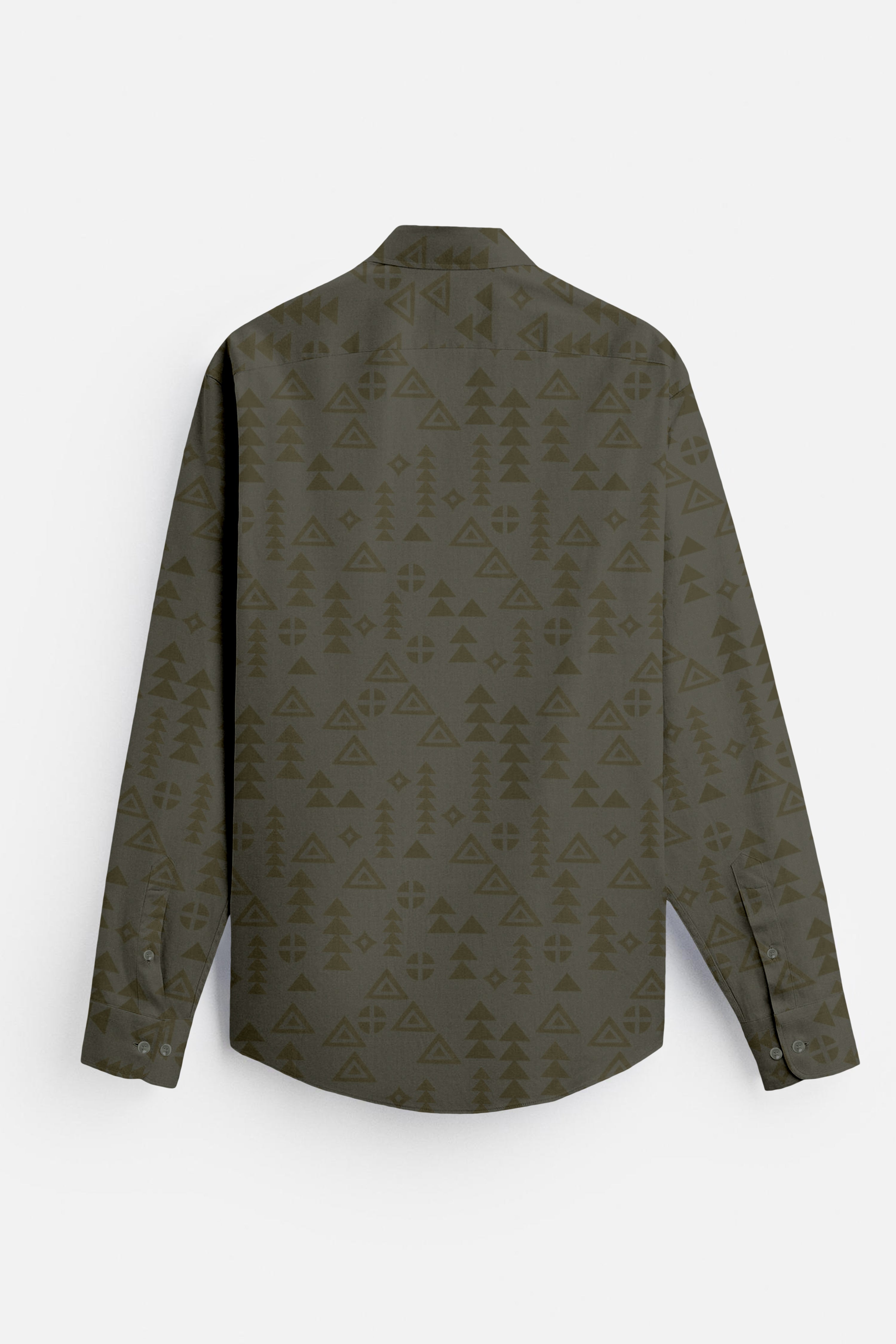 Textured Brasso Olive Shirt - Three Days