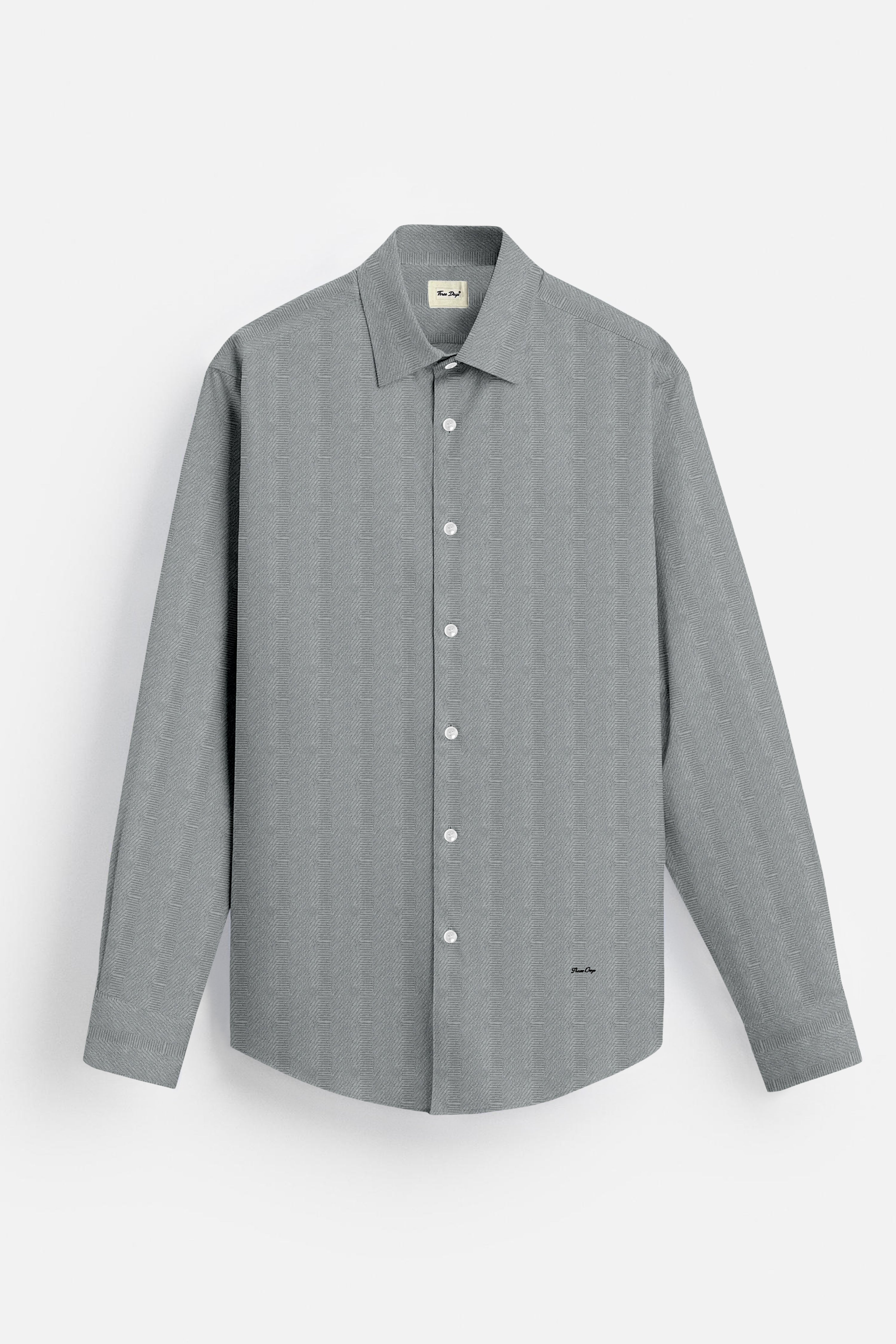 Textured Trove Blended Shirt - Three Days