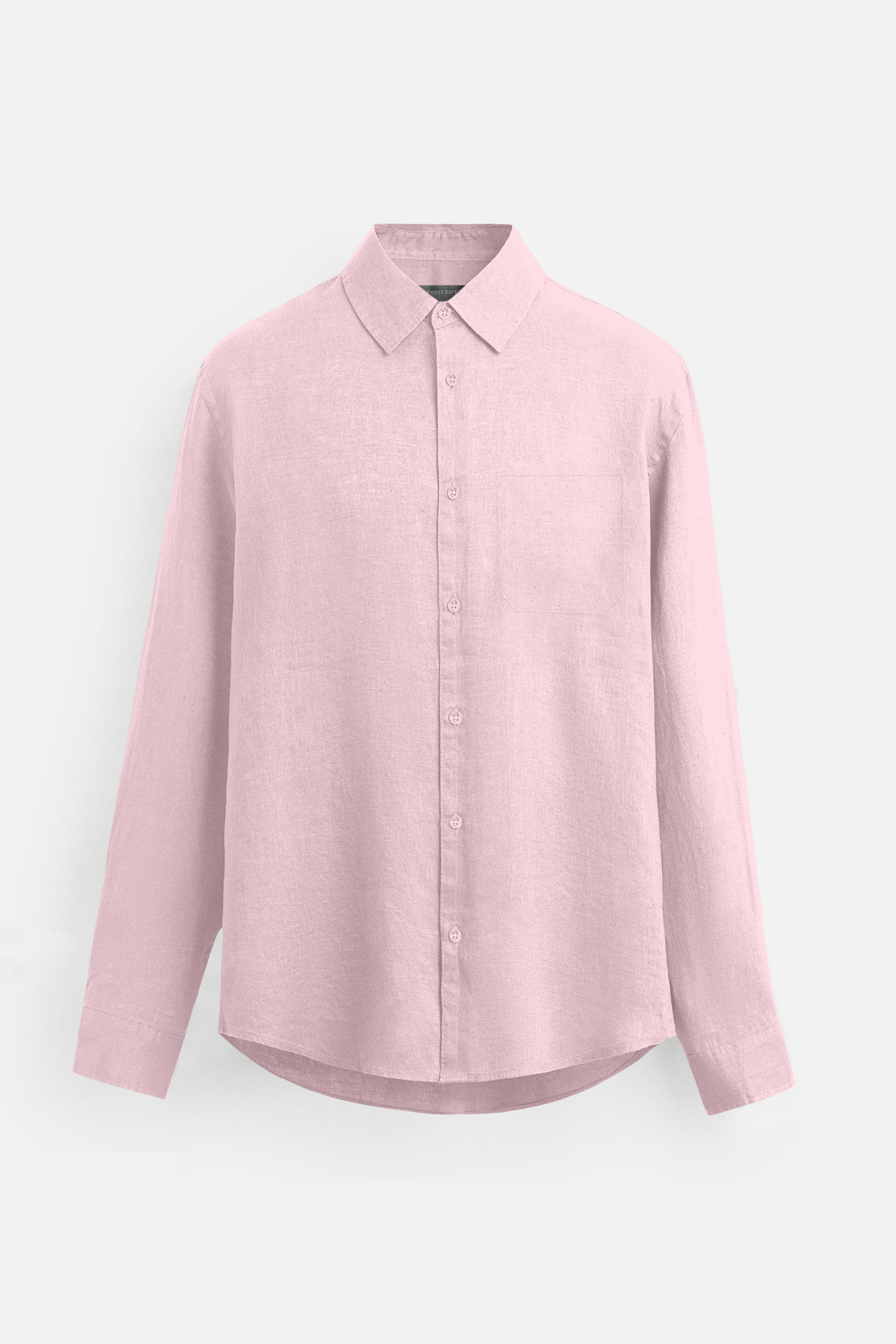 Soft Linen Light Pink  Casual Shirt