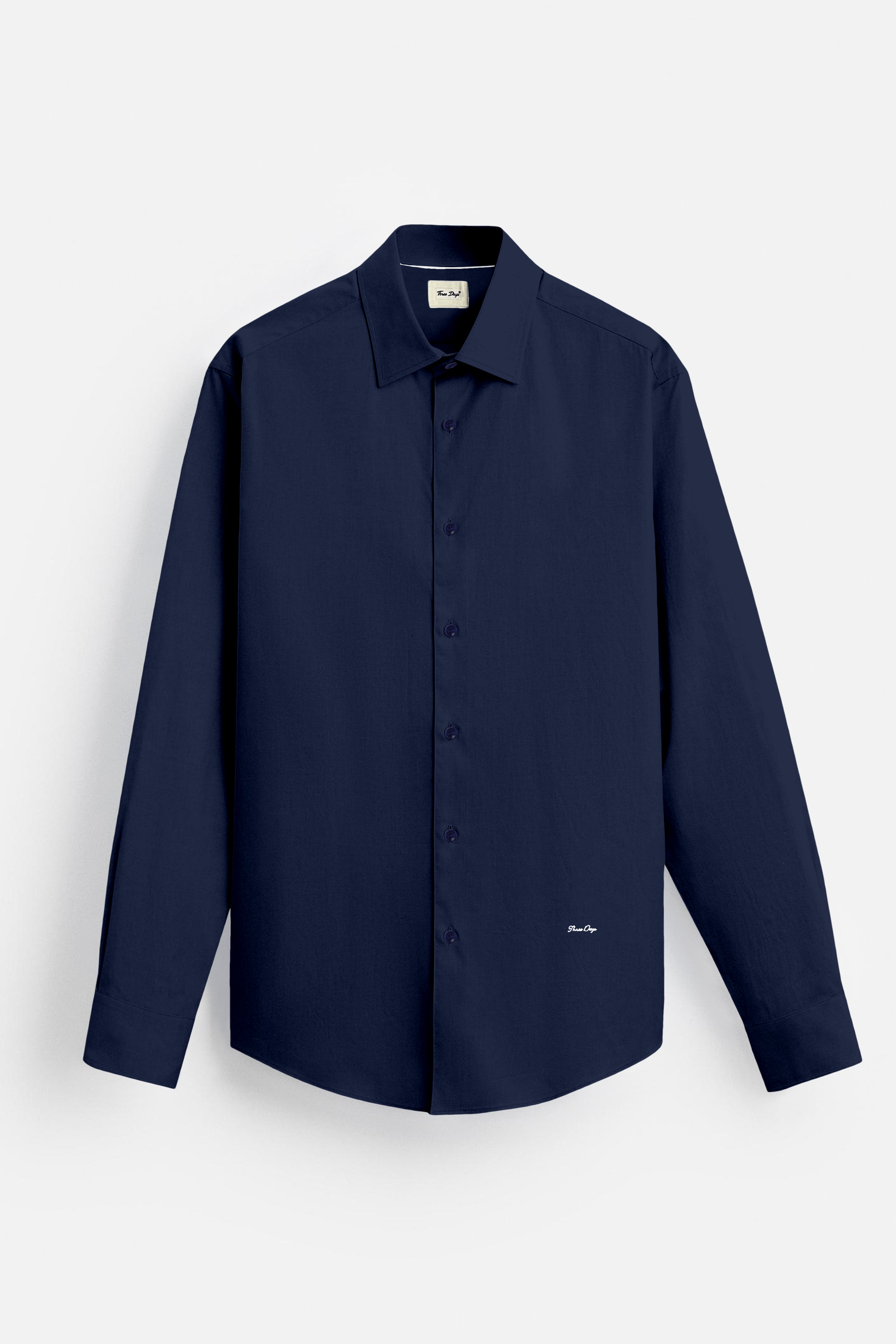 Essensce Ease Solid Long Sleeves Shirt - Three Days