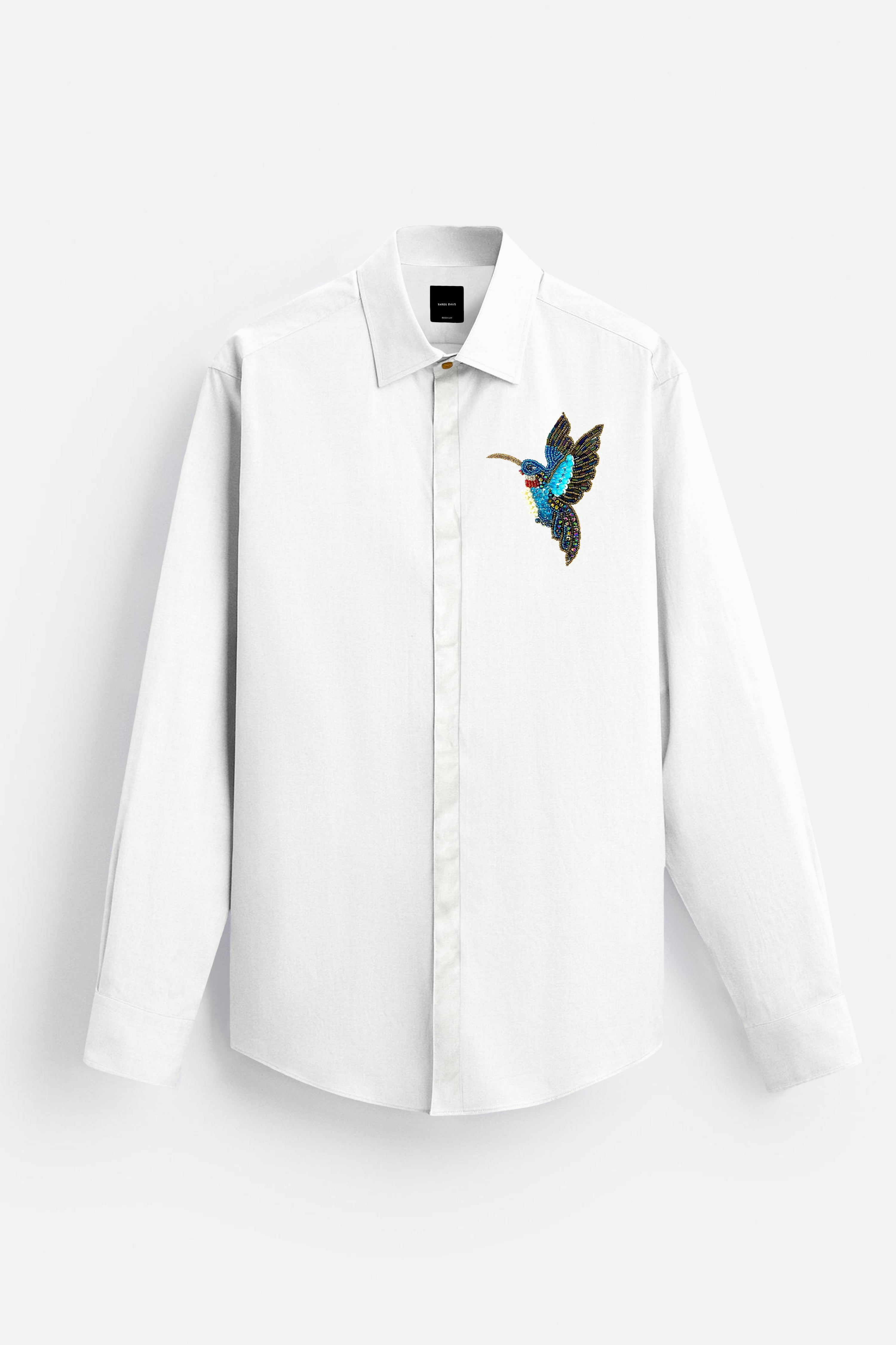Bespoke Embroidery White Shirt - Three Days