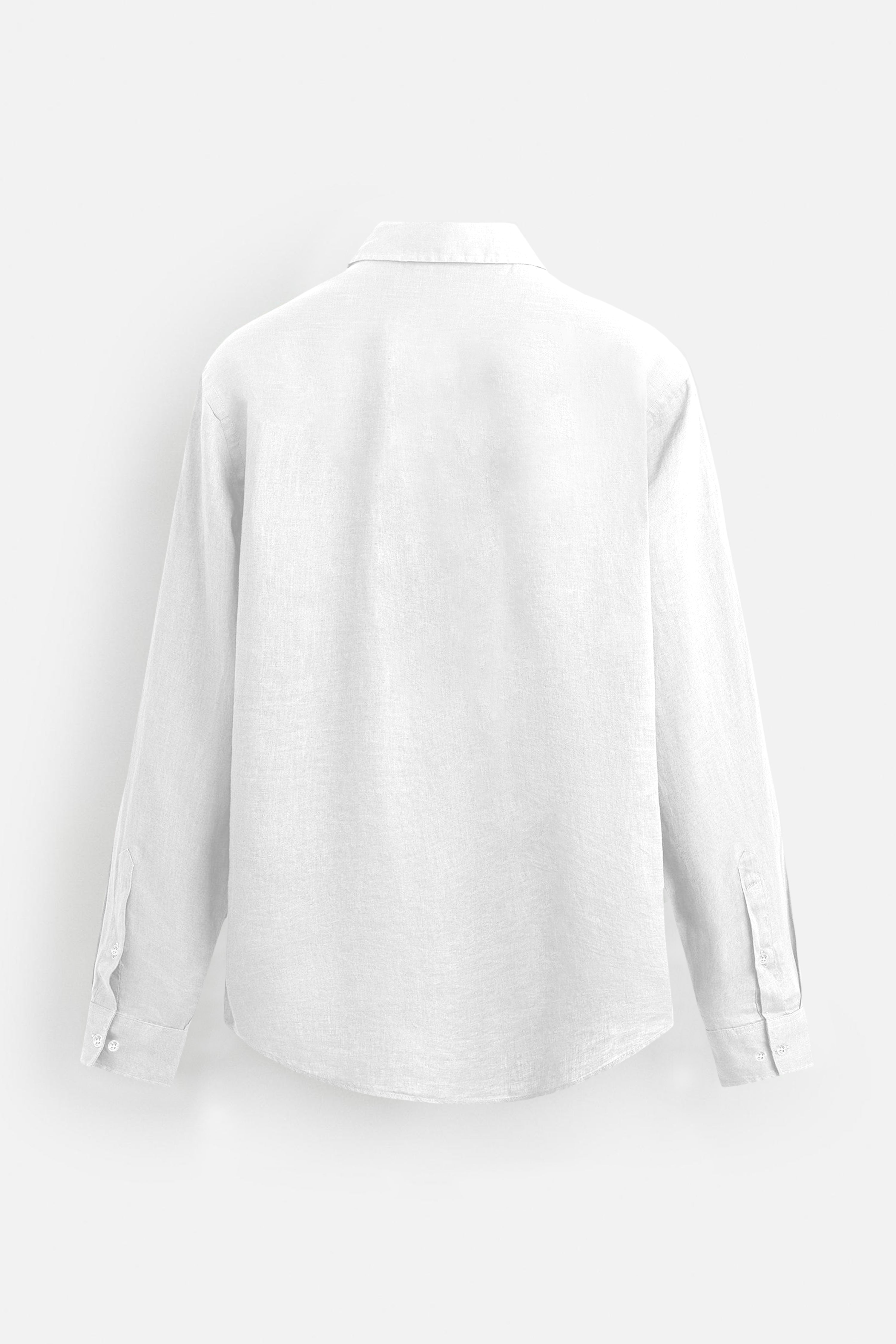 Soft Linen White Casual Shirt