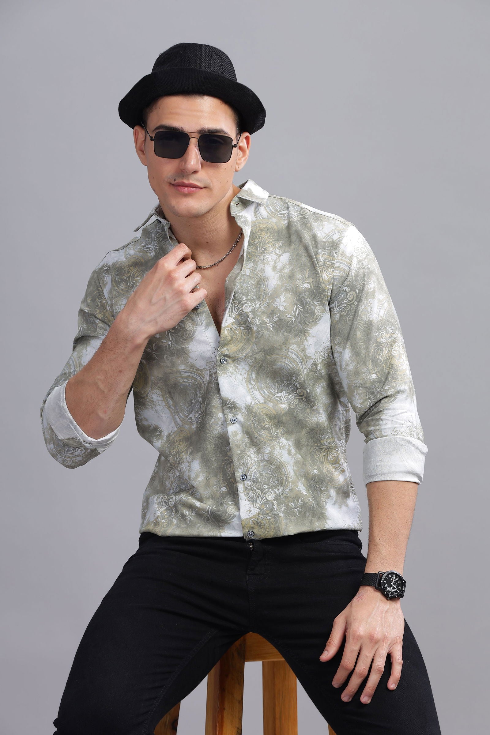 Astral Slim Fit Printed Shirt - Three Days
