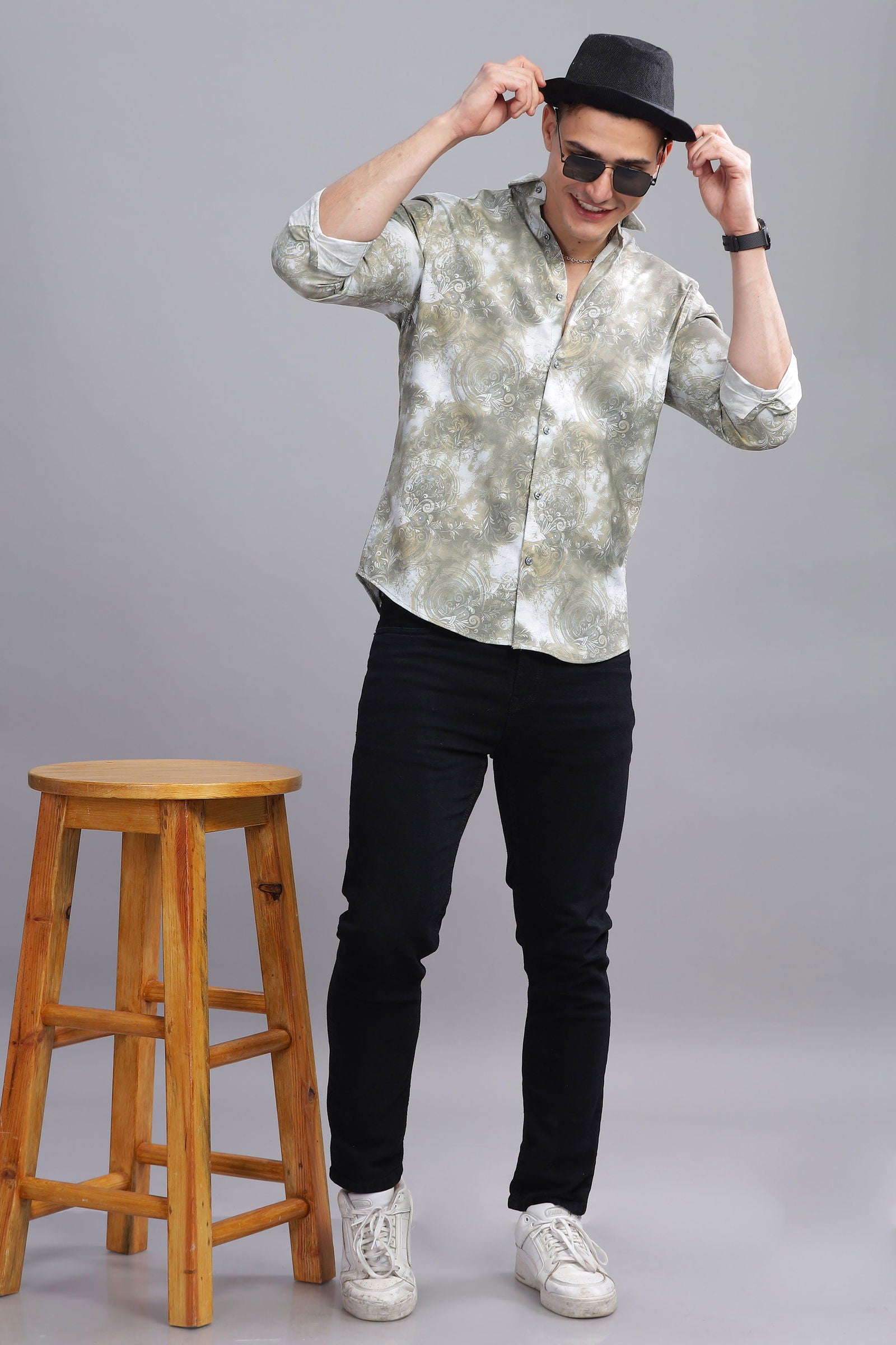 Astral Slim Fit Printed Shirt - Three Days