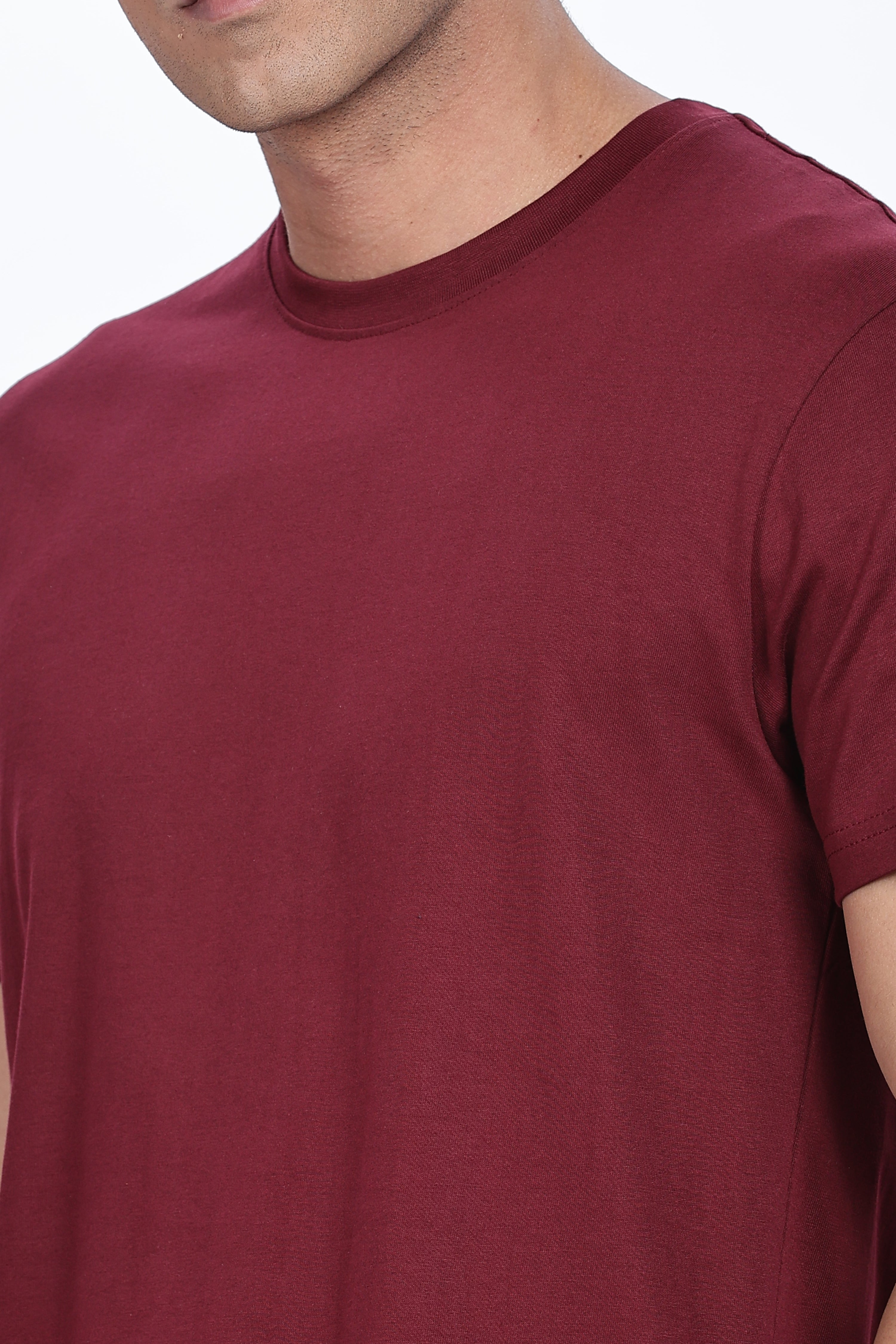 Maroon Regular Fit Tshirt
