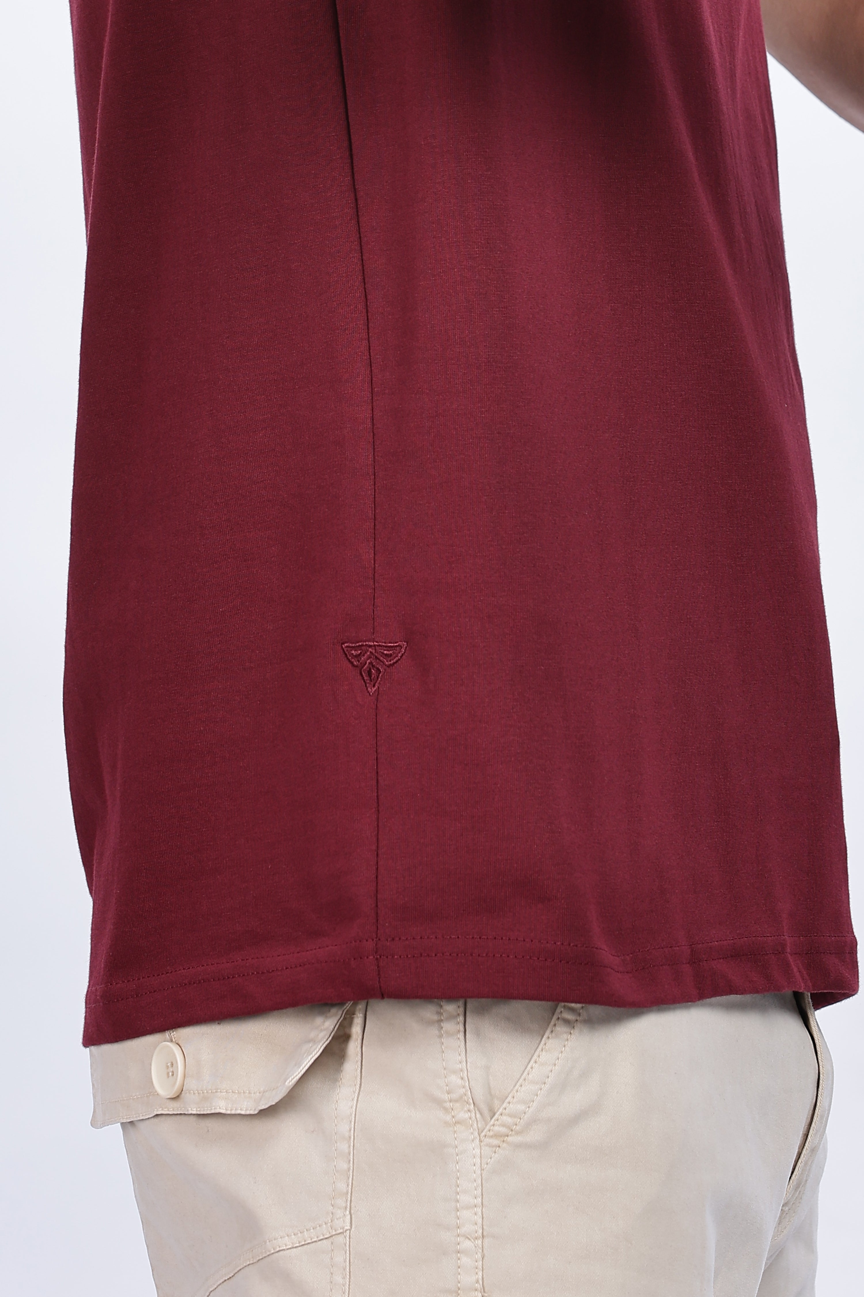 Maroon Regular Fit Tshirt