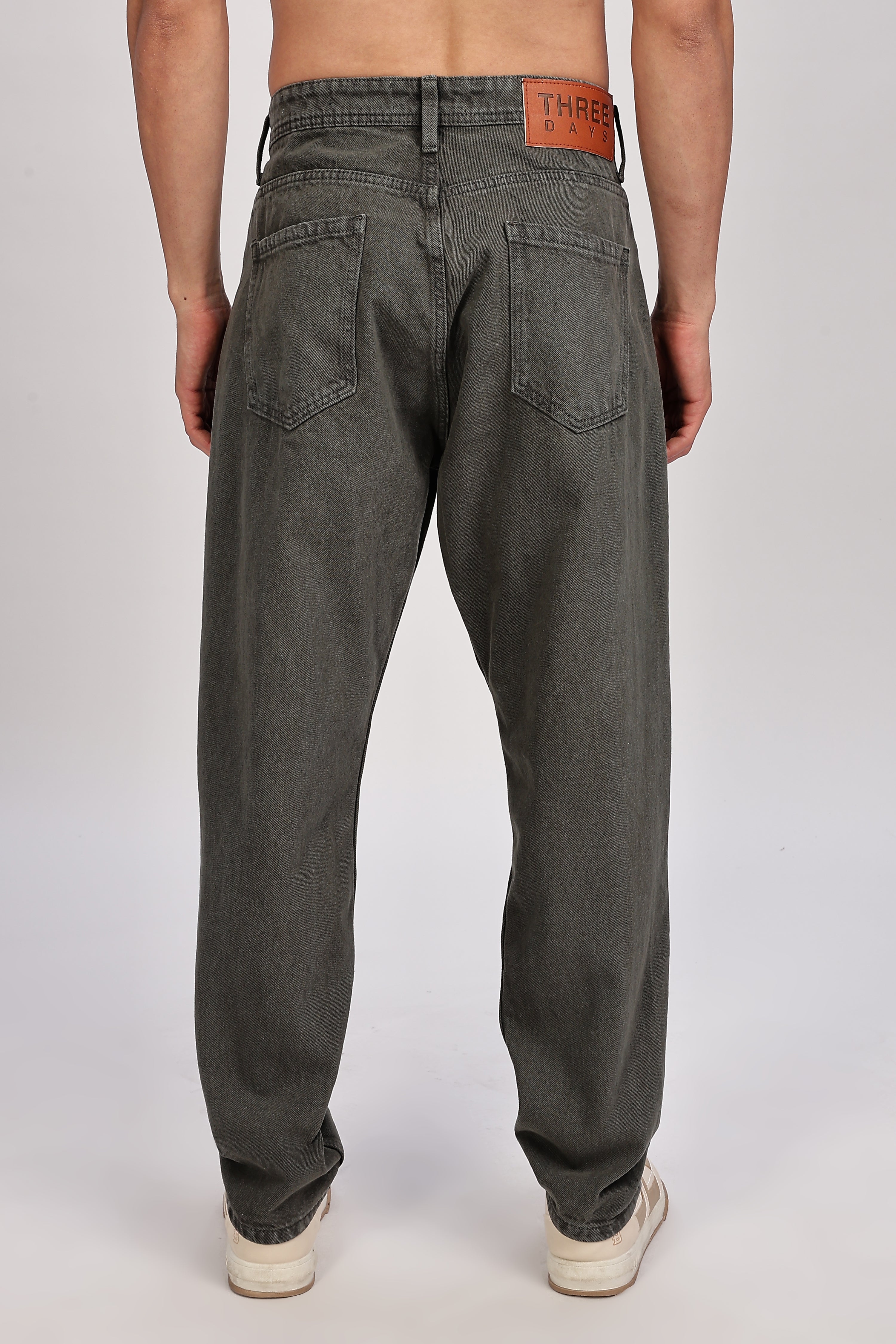 Loose Fit Olive Denim