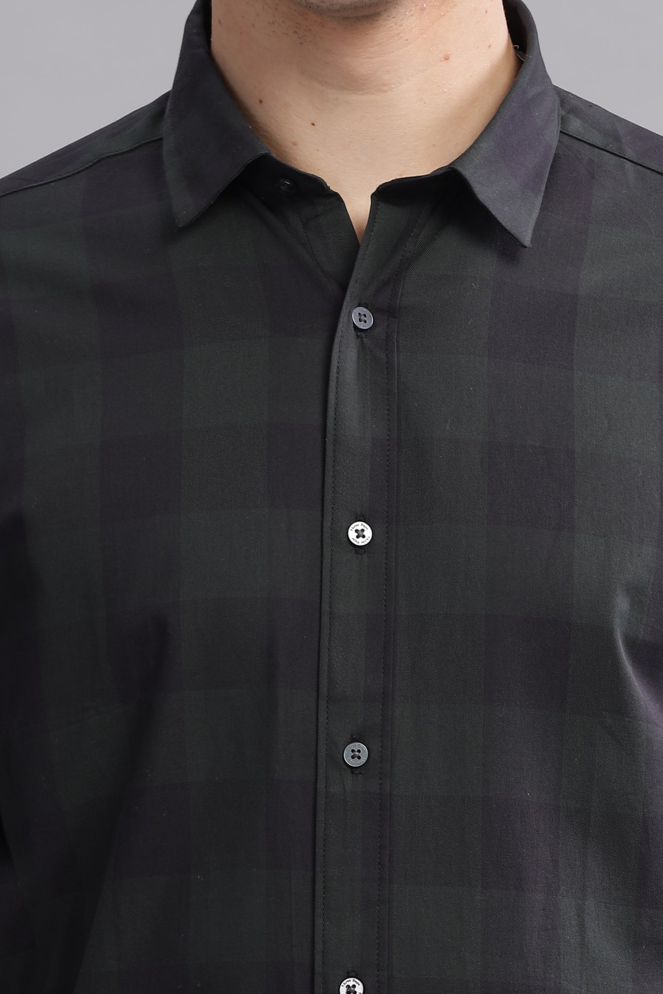 Blend Check Checkered Long Sleeve Shirt - Three Days