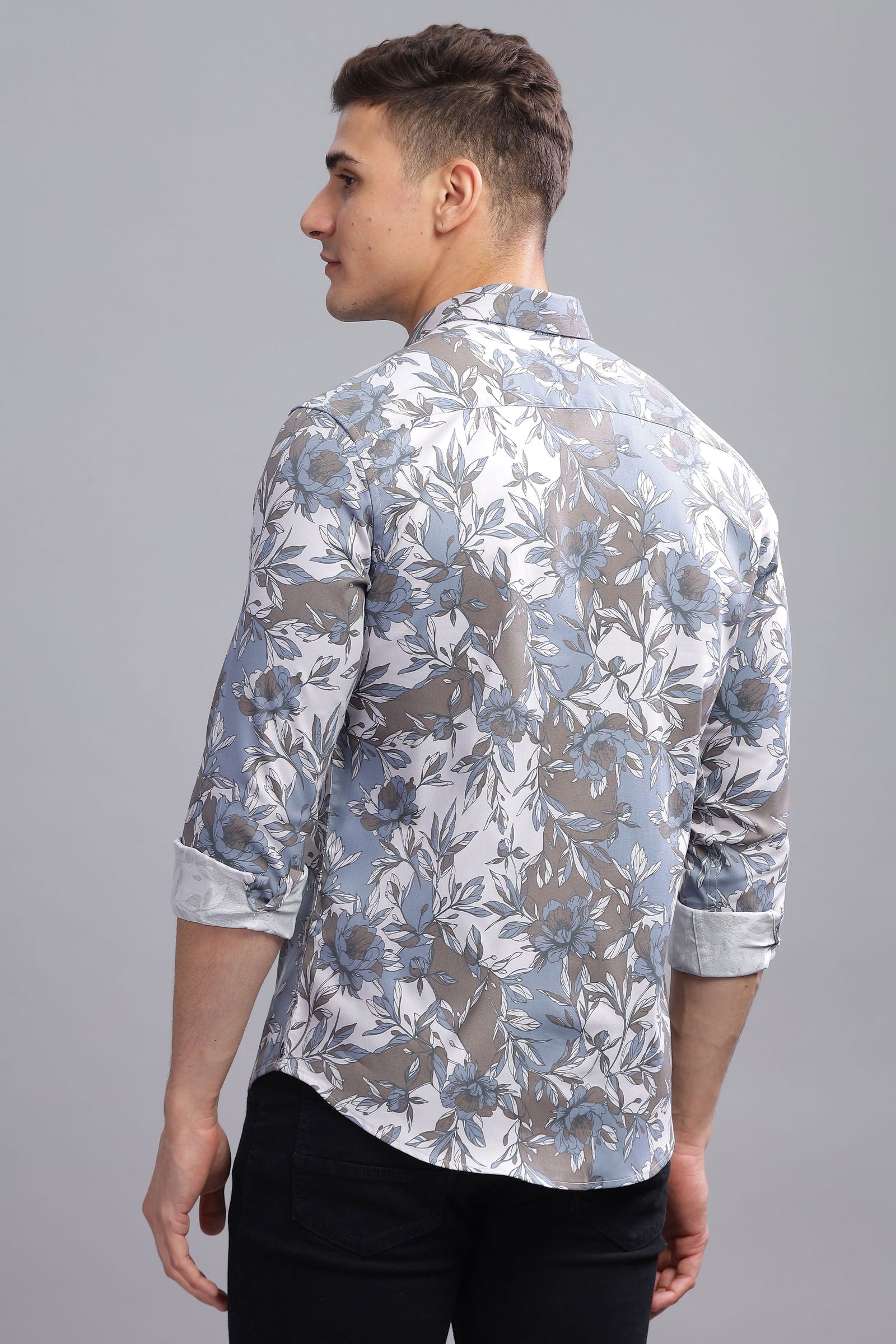 Blossom Abstract Printed Shirt - Three Days