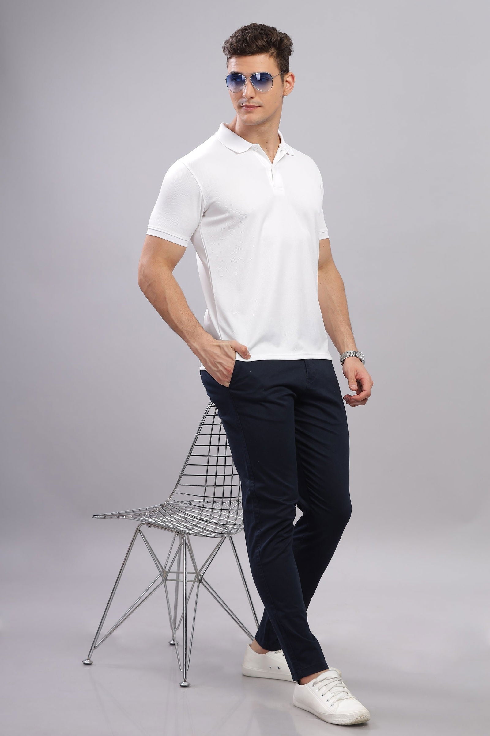 Blue Metro Mod Chino Pants - Three Days