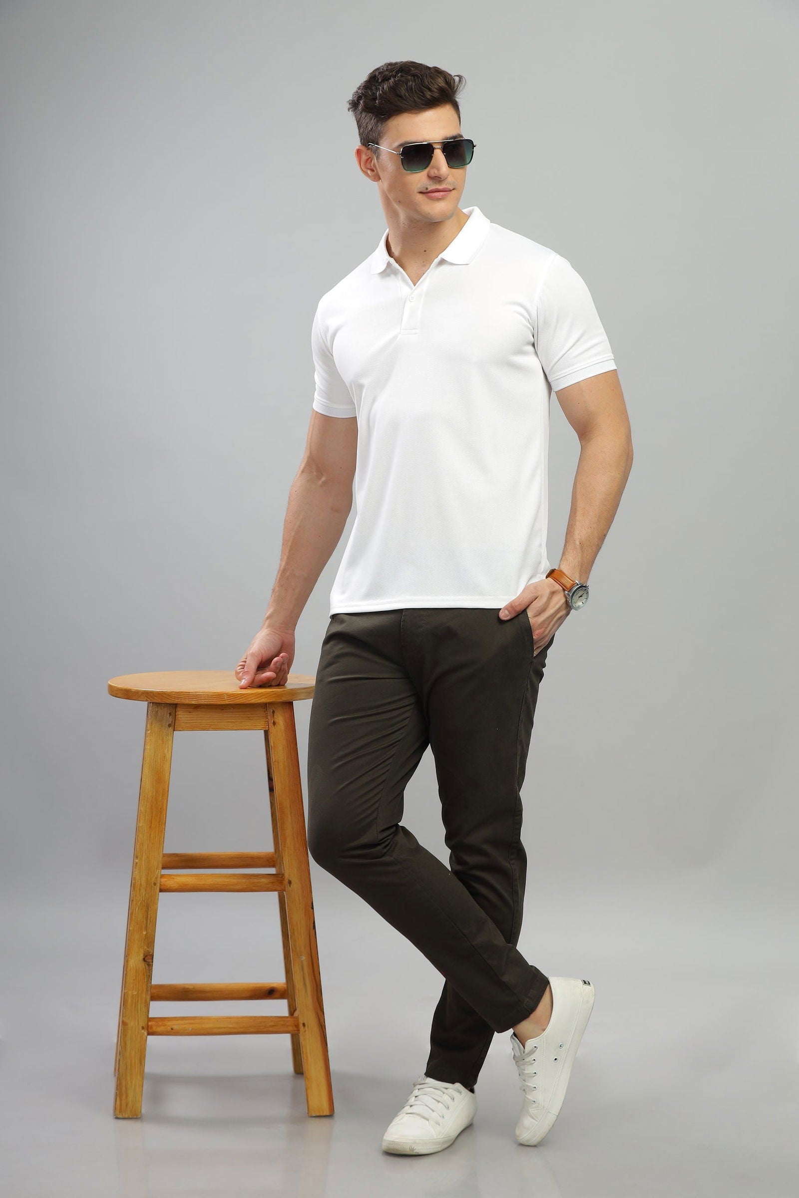 Brown Metro Mod Chino Pants - Three Days