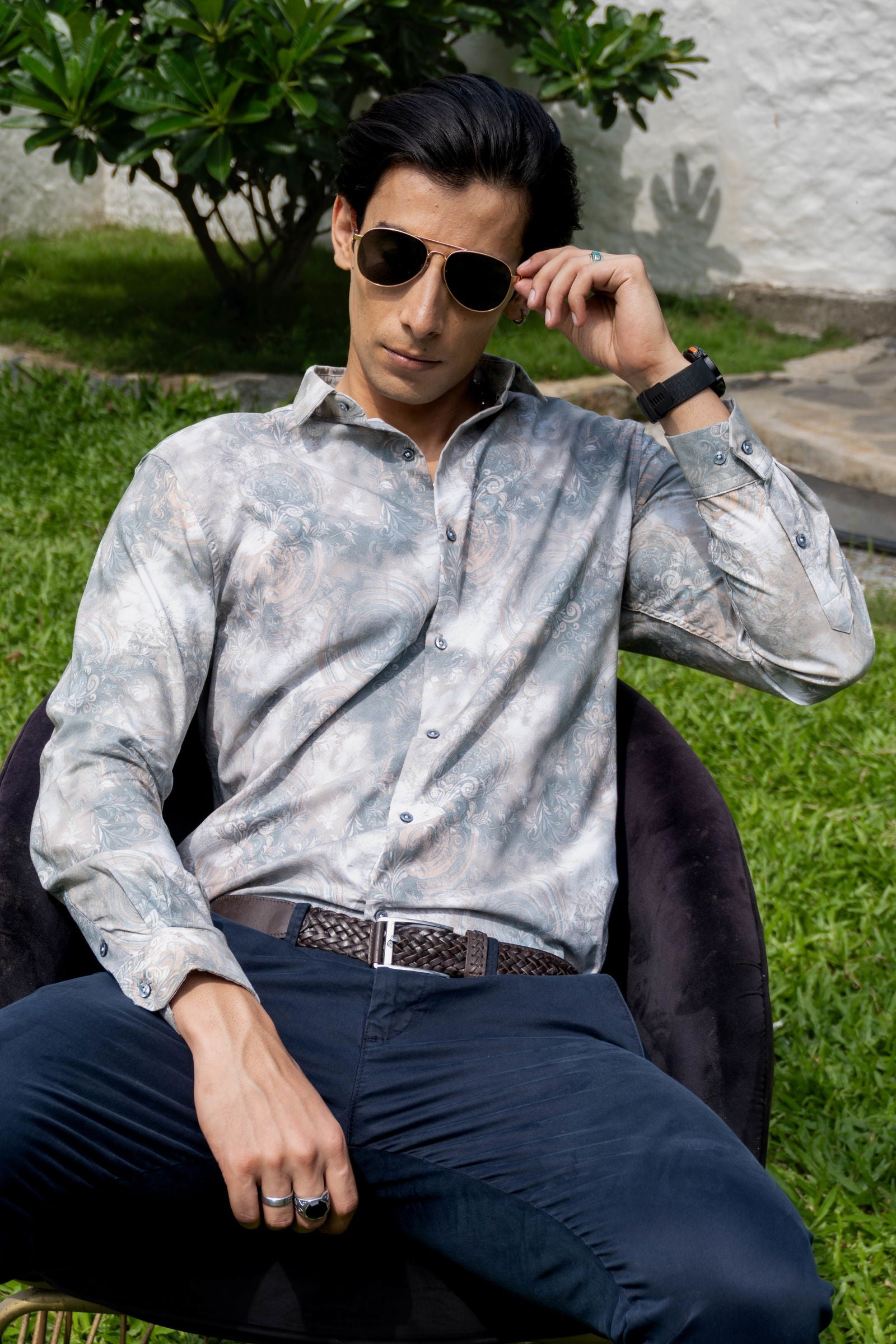 Chroma Slim Fit Printed Shirt - Three Days