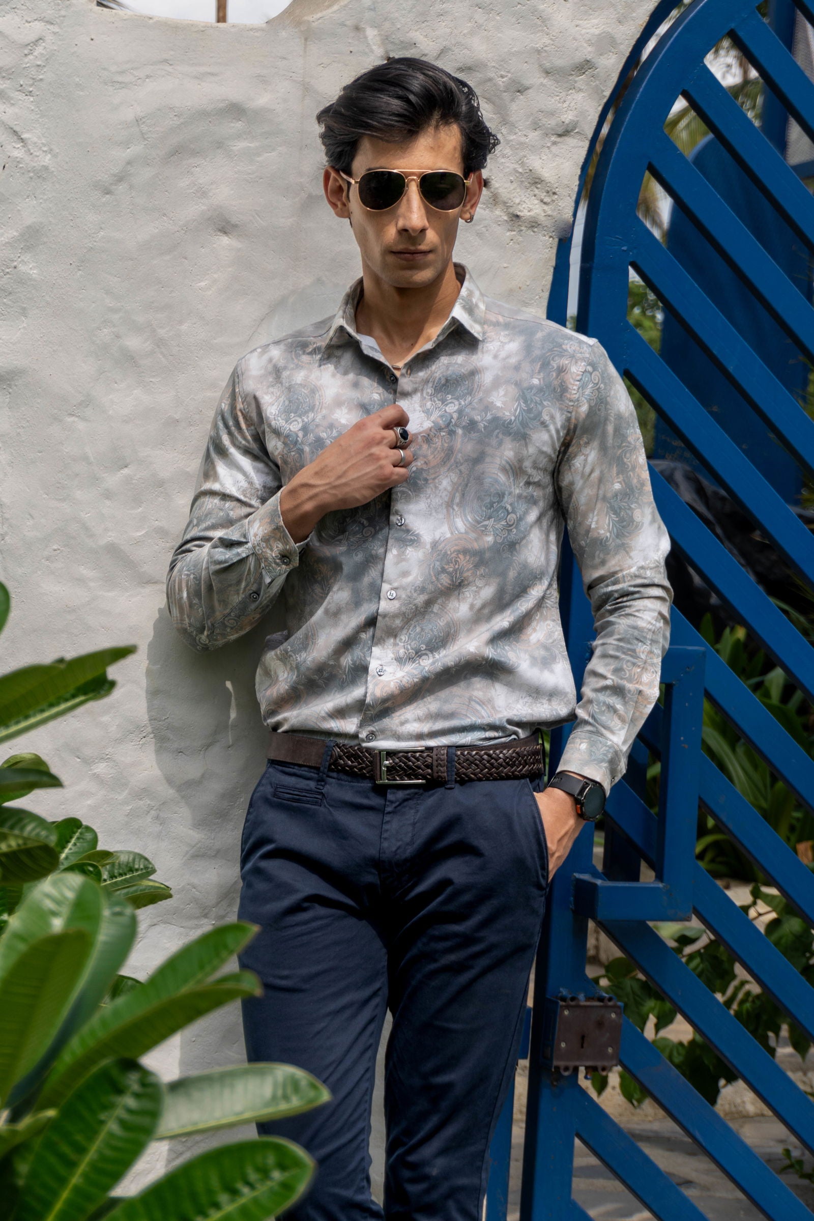 Chroma Slim Fit Printed Shirt - Three Days