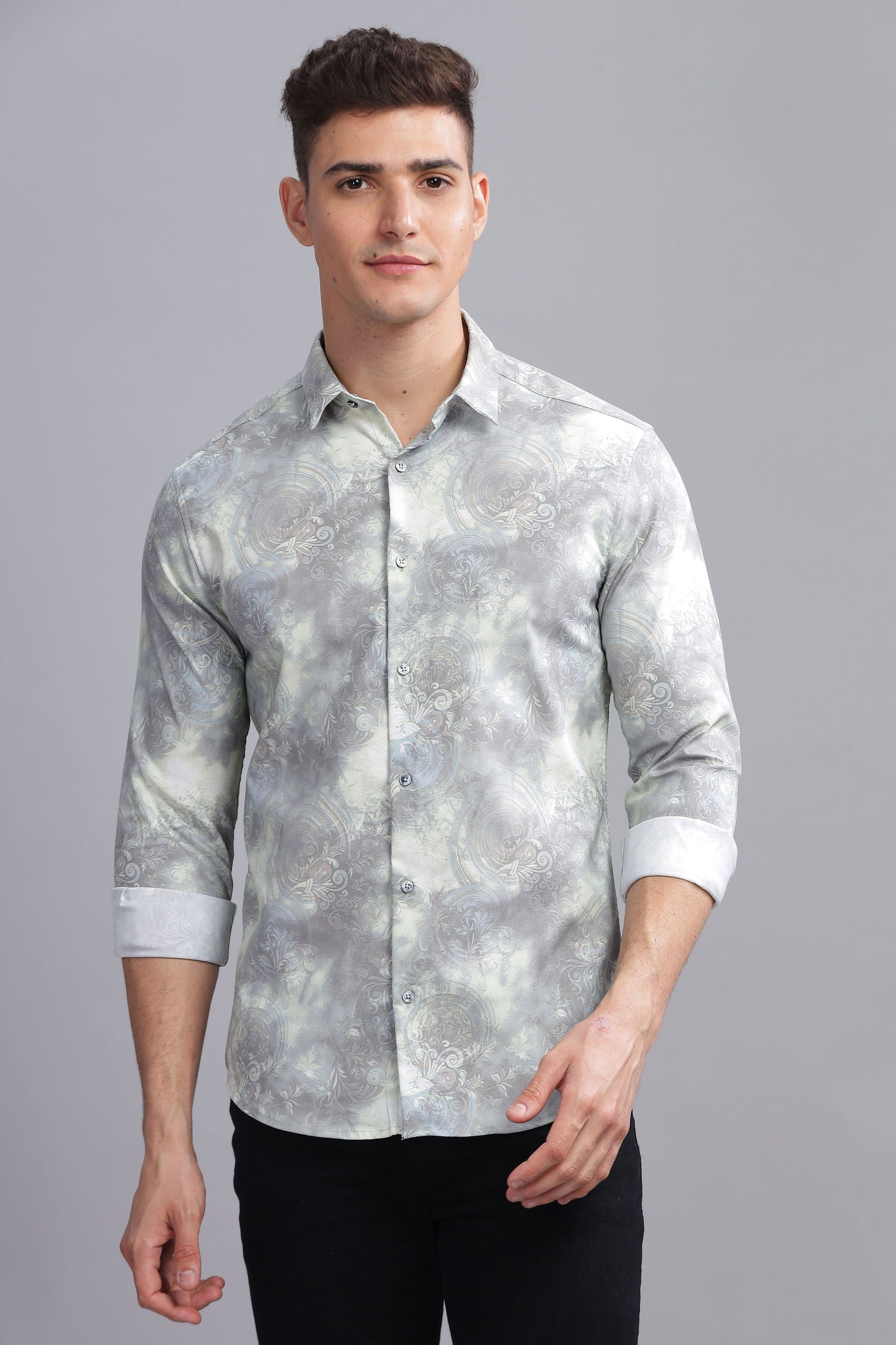 Chroma Slim Fit Printed Shirt - Three Days