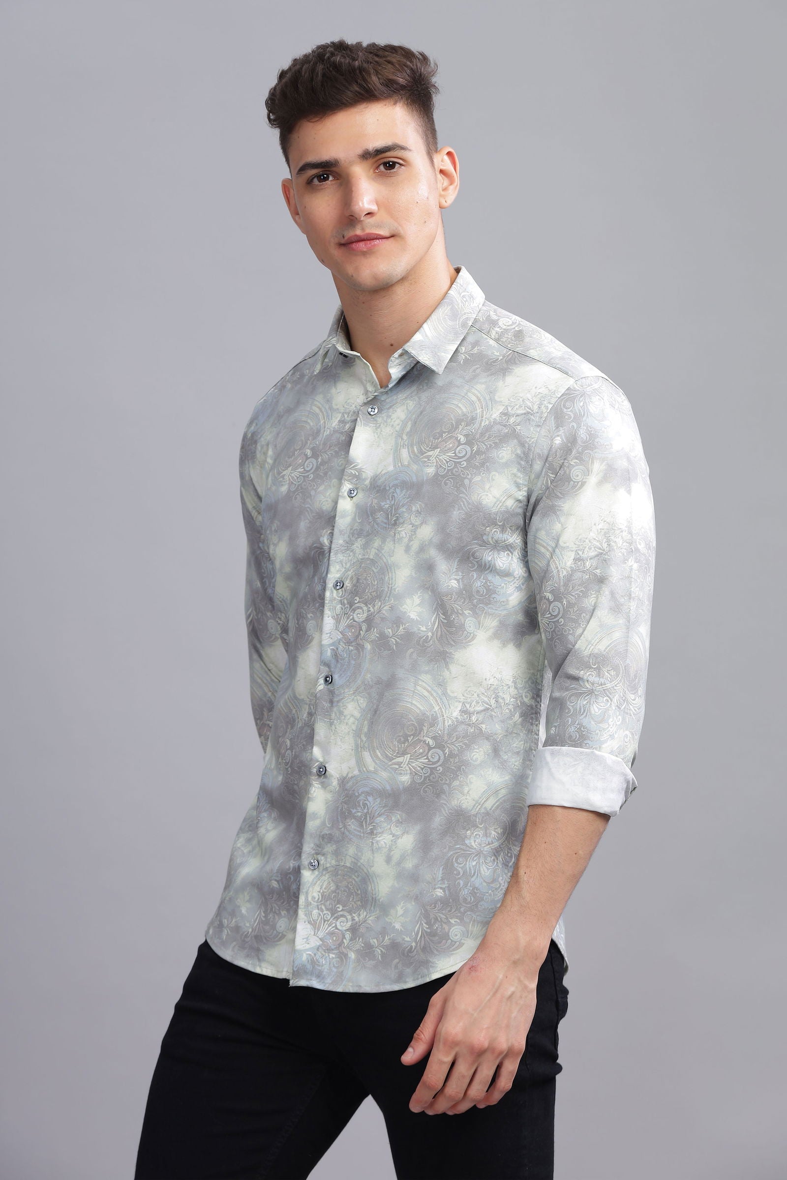 Chroma Slim Fit Printed Shirt - Three Days