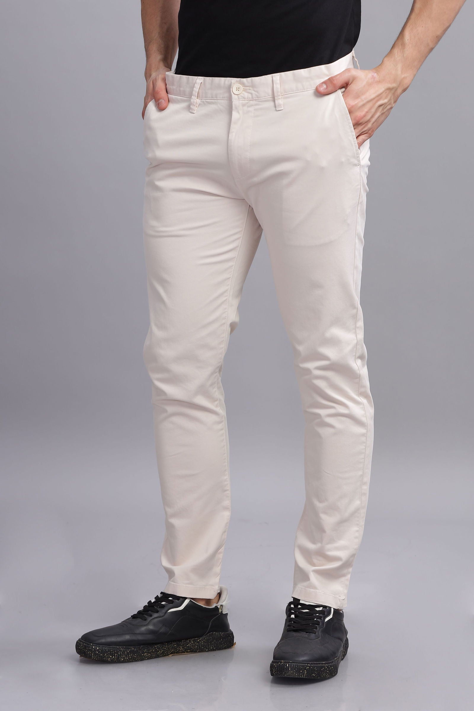 CityStride Beige Cotton Chinos - Three Days
