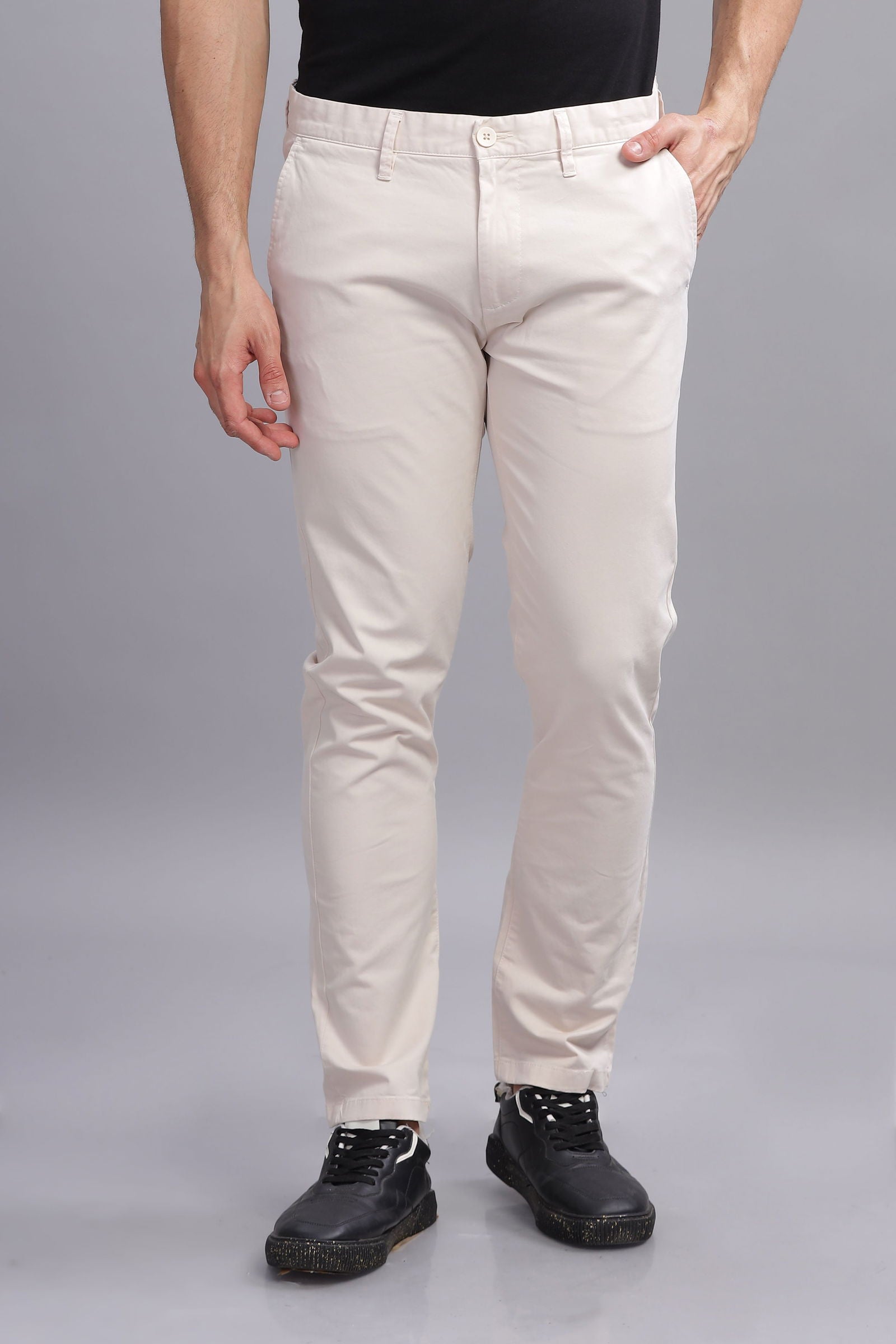 CityStride Beige Cotton Chinos - Three Days