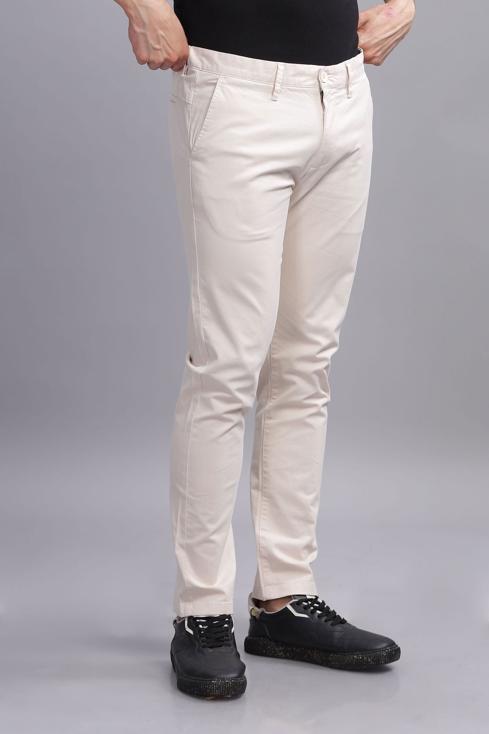 CityStride Beige Cotton Chinos - Three Days