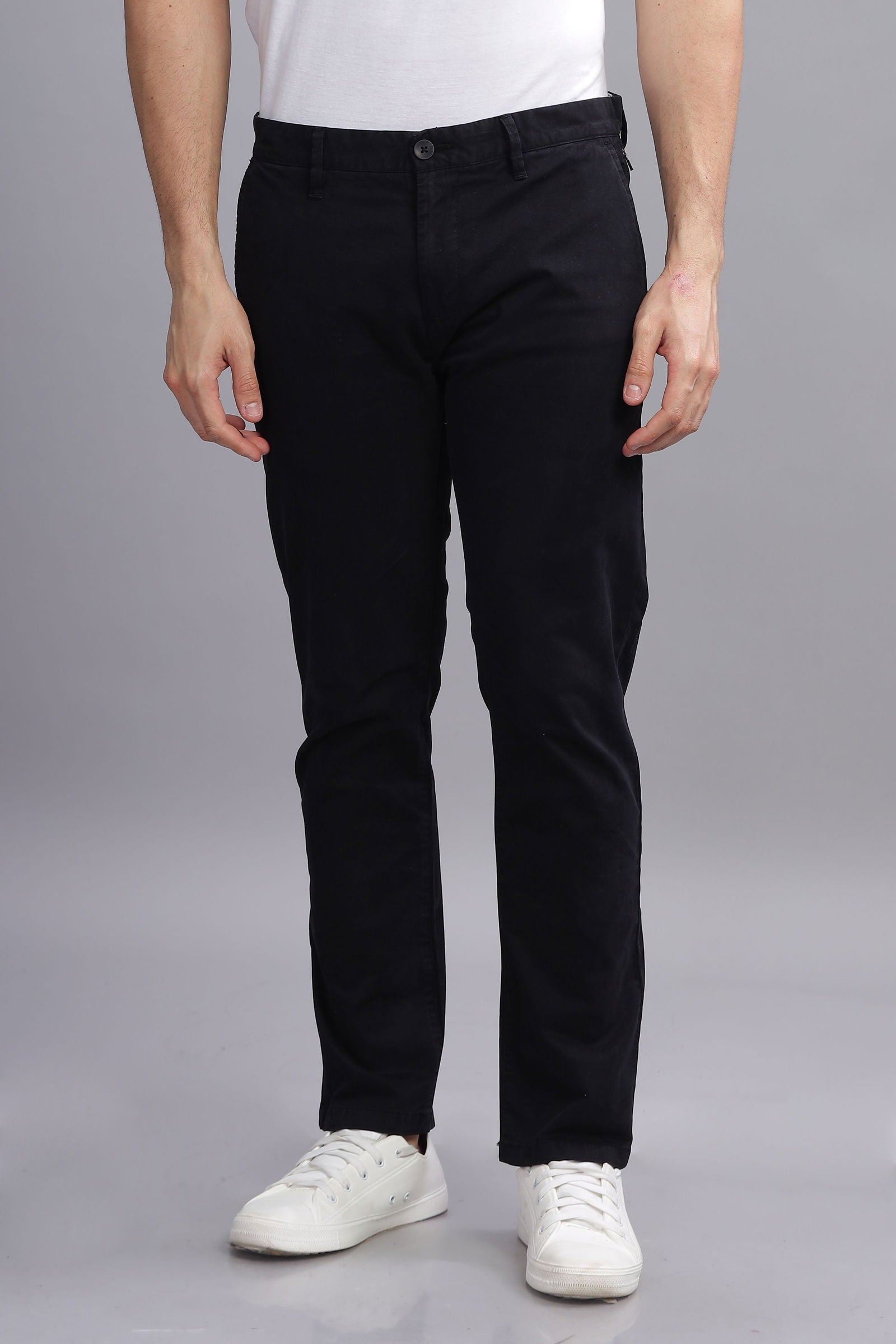 CityStride Dark Grey Cotton Chinos - Three Days