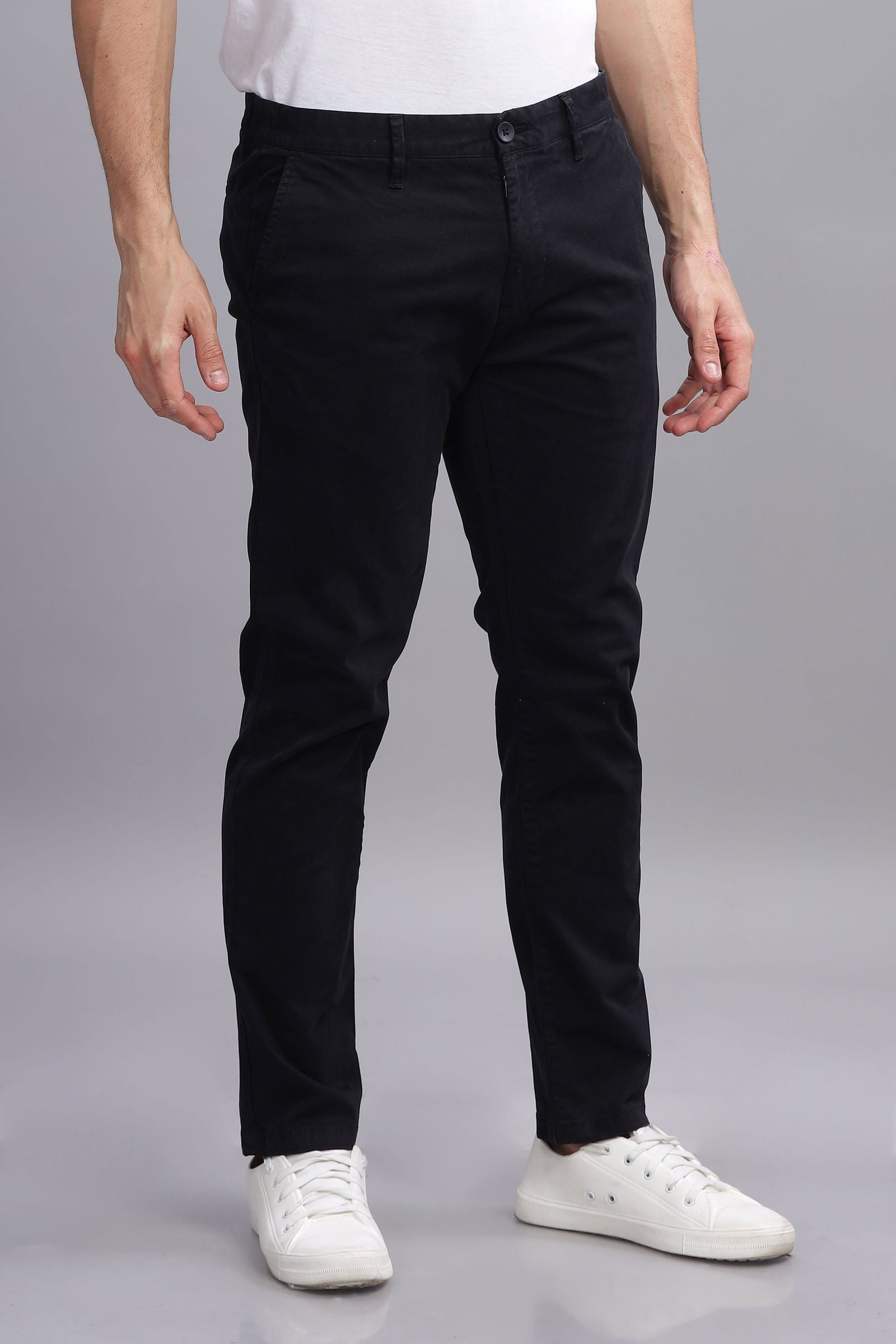 CityStride Dark Grey Cotton Chinos - Three Days