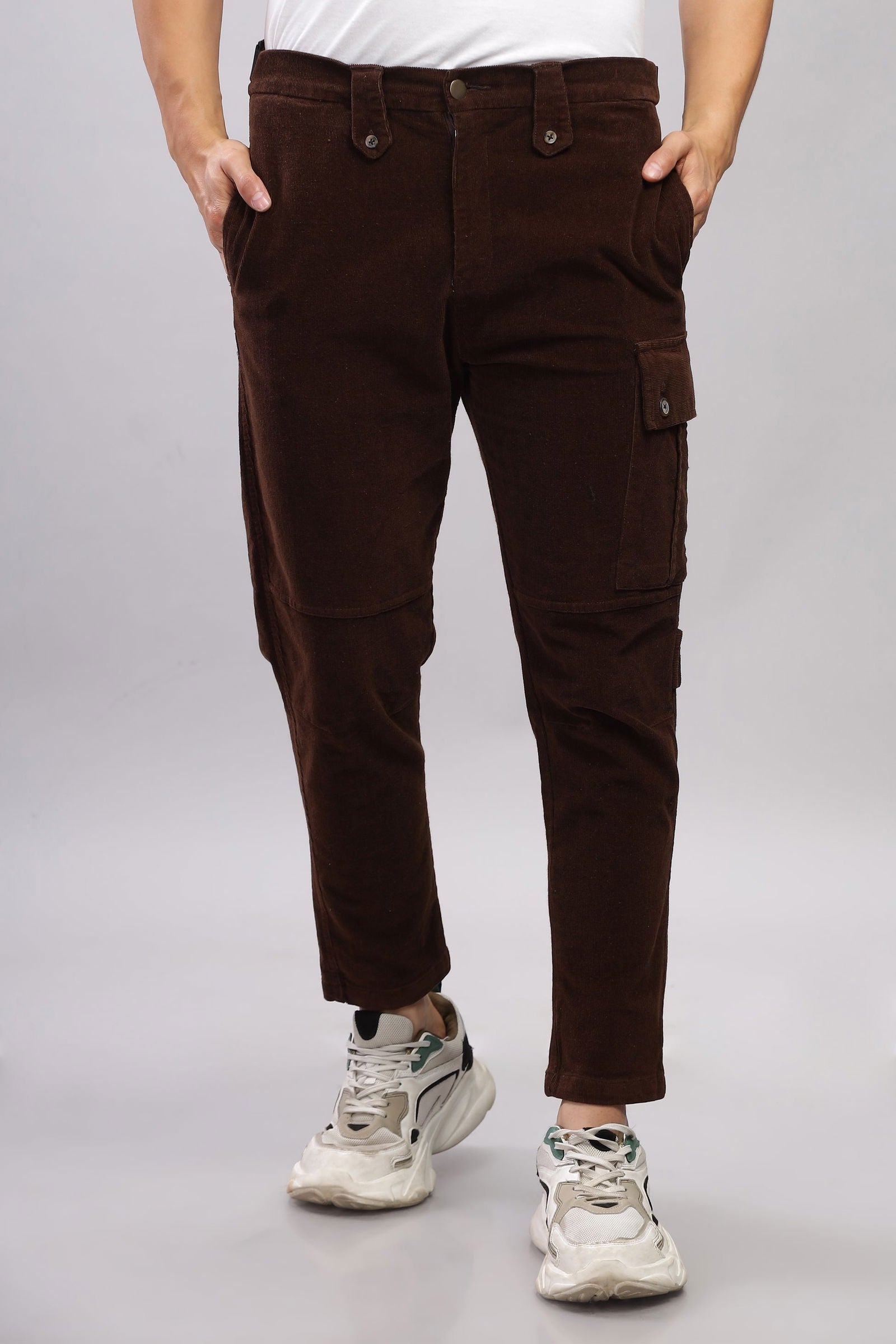 Downtown Brown Corduroy Cargo - Three Days