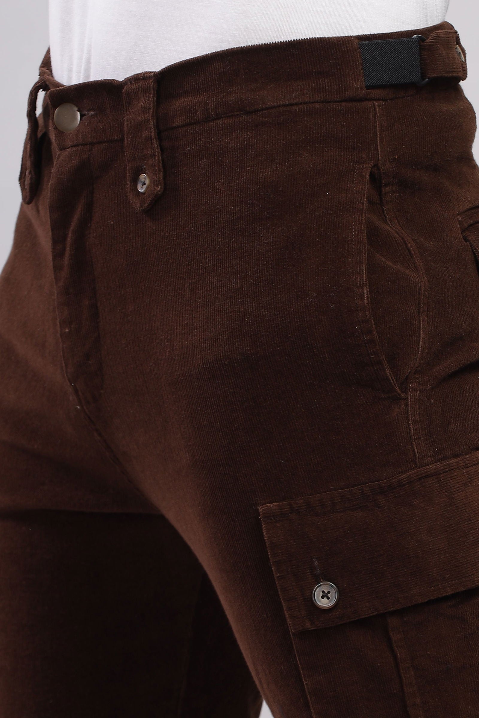 Downtown Brown Corduroy Cargo - Three Days