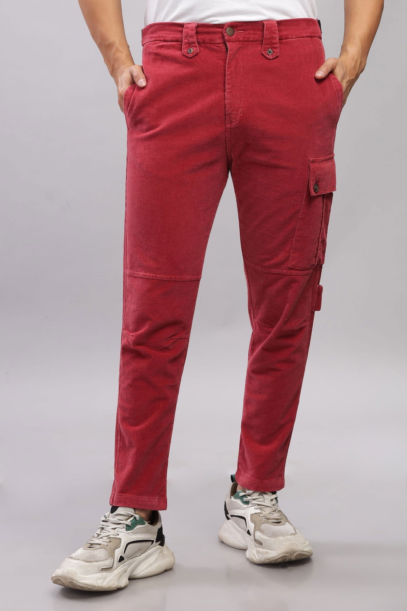 Downtown Cherry Corduroy Cargo - Three Days