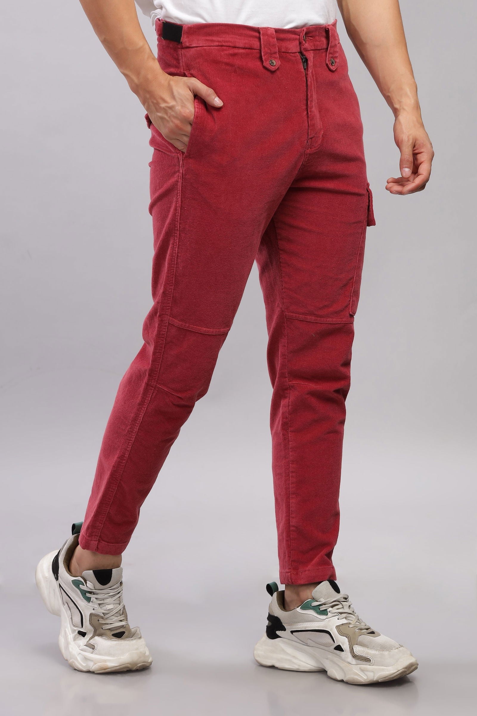Downtown Cherry Corduroy Cargo - Three Days
