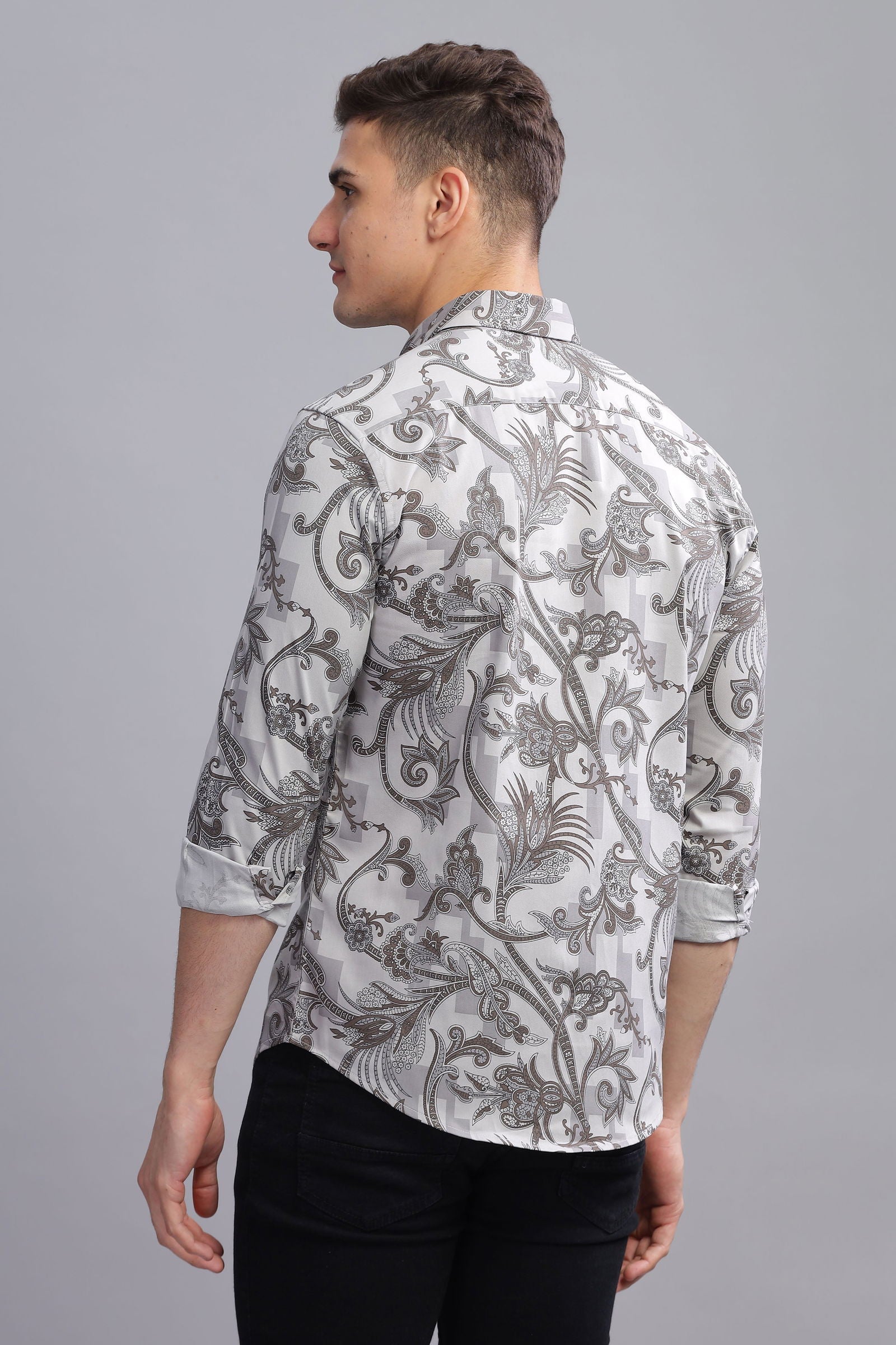 Eden Abstract Print Full Sleeves Shirt - Three Days