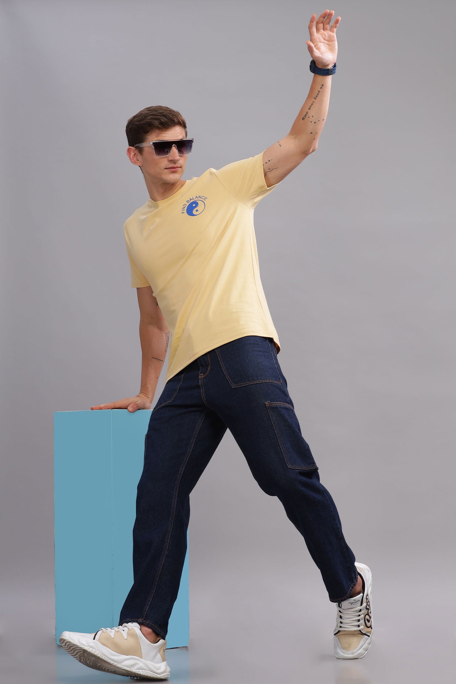 Find Balance Beige Tshirt - Three Days