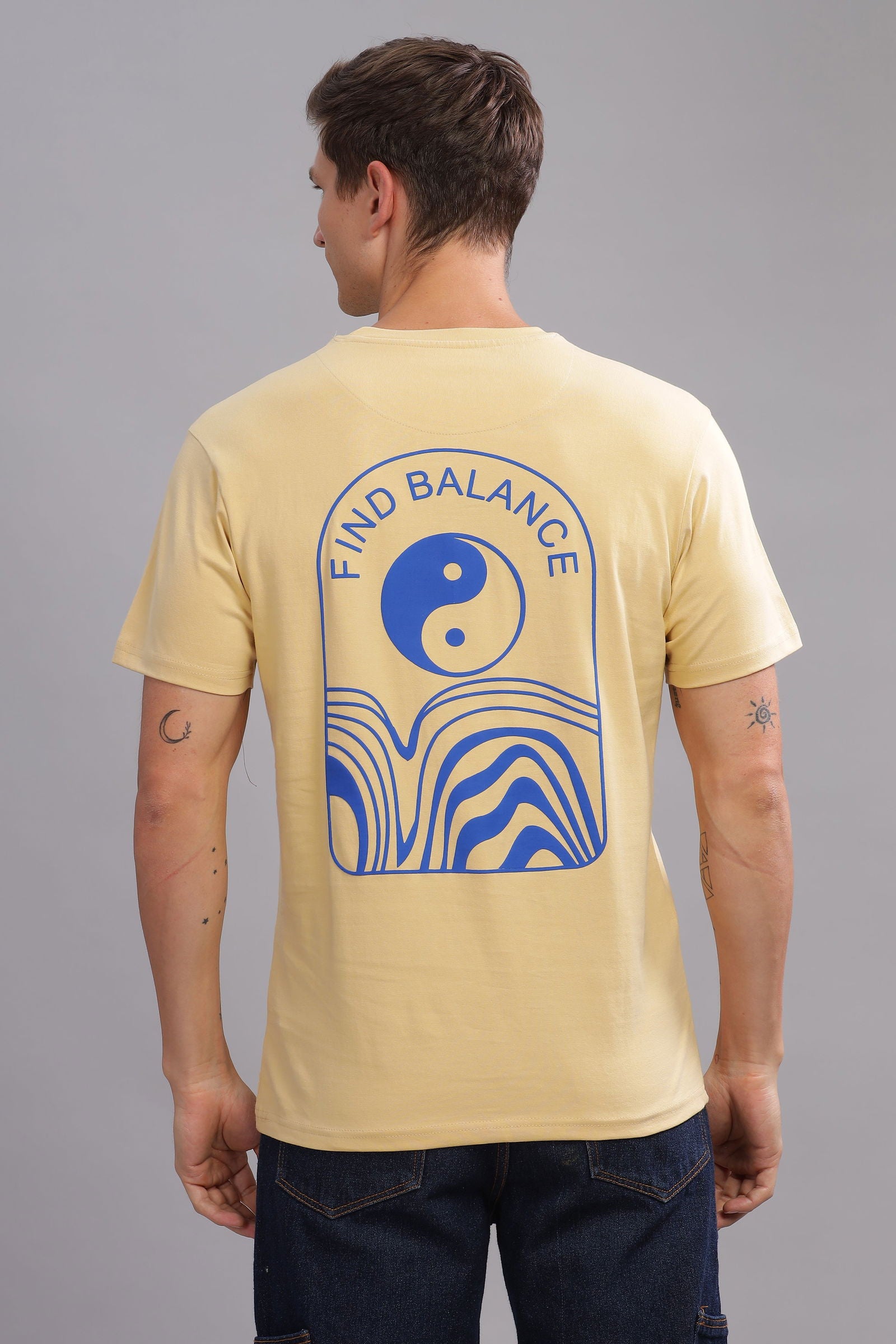 Find Balance Beige Tshirt - Three Days