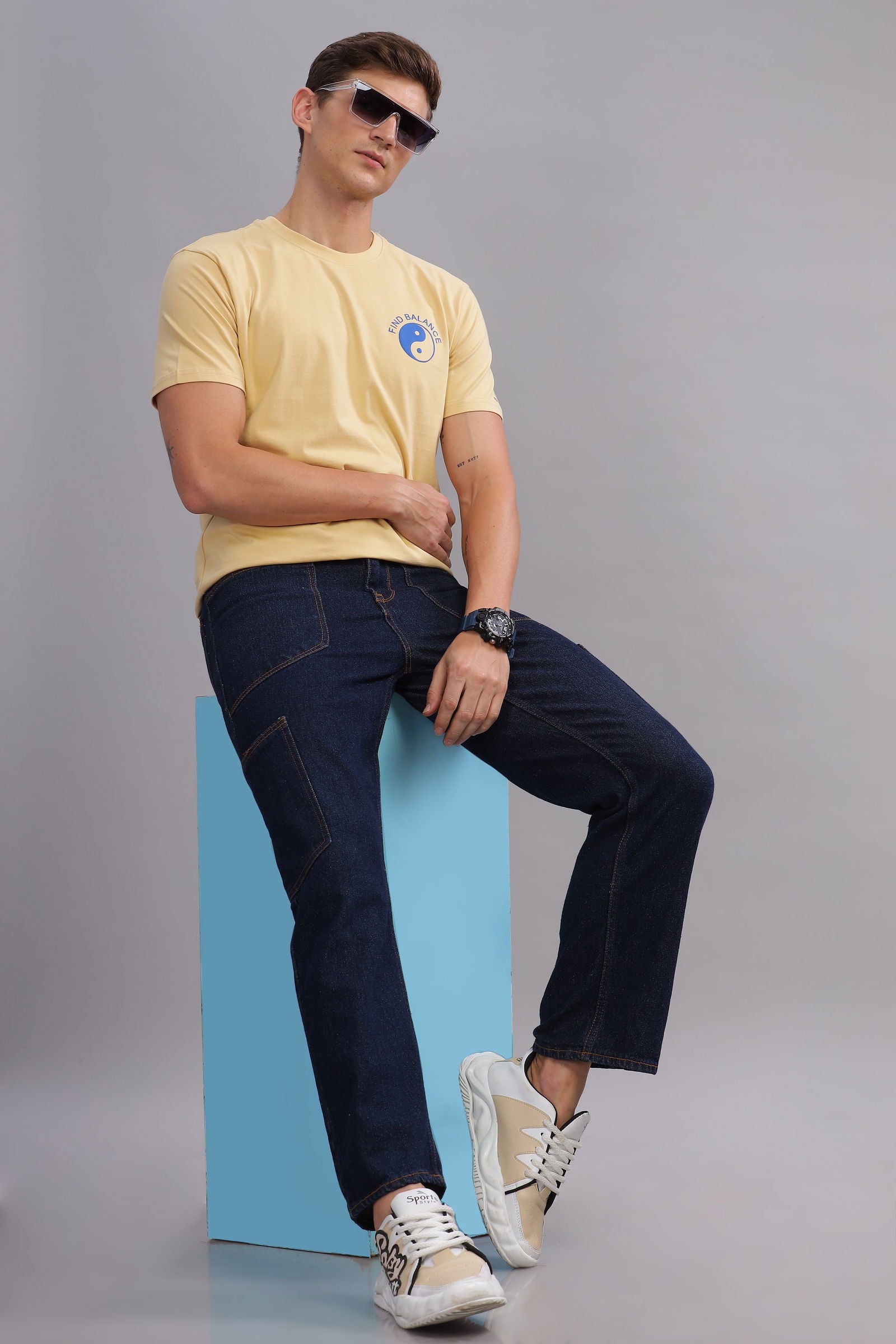 Find Balance Beige Tshirt - Three Days