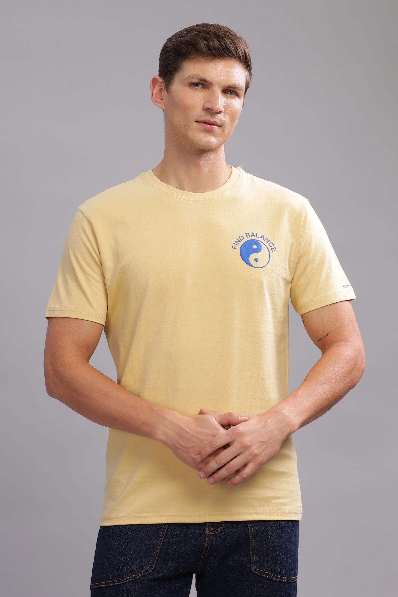 Find Balance Beige Tshirt - Three Days