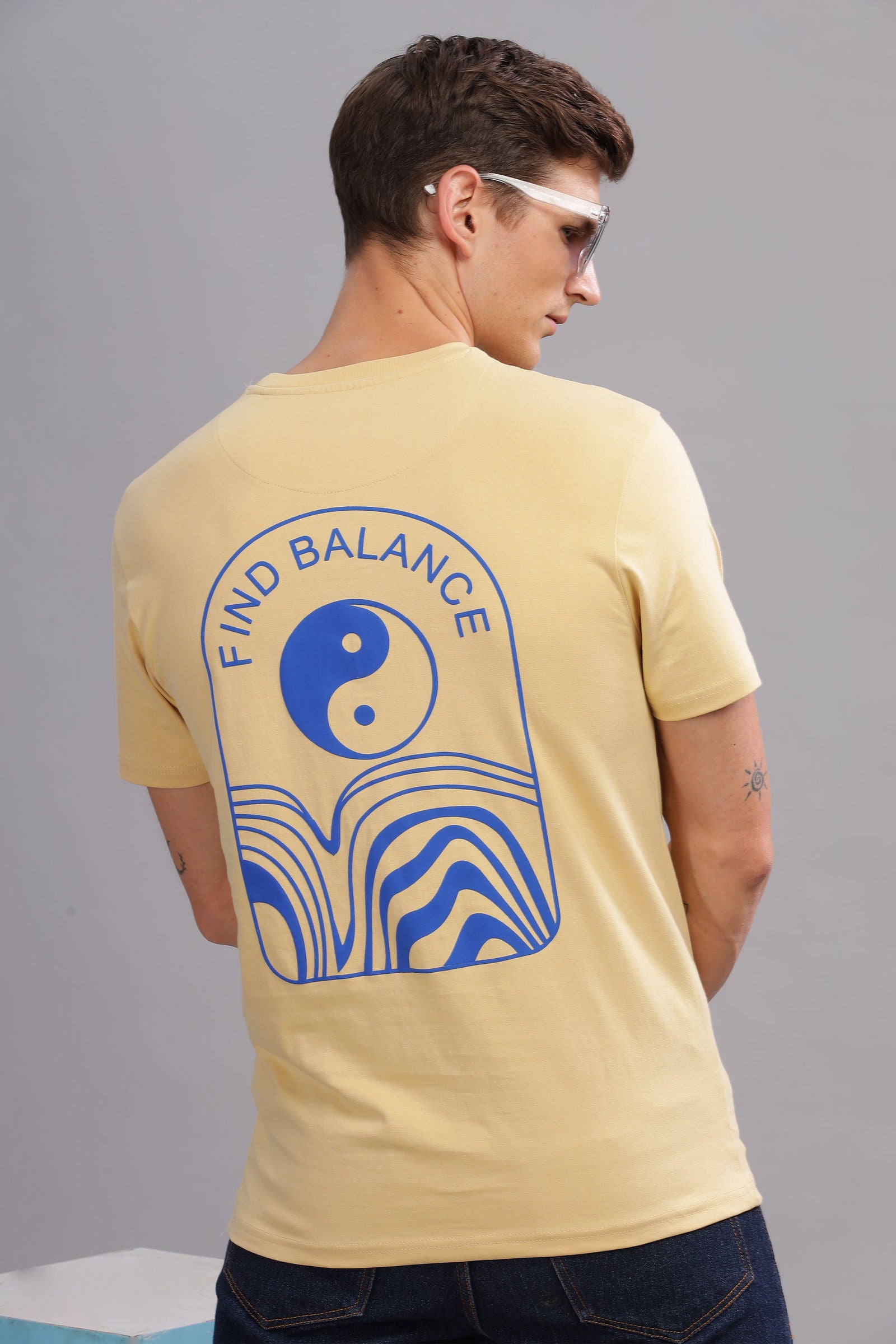 Find Balance Beige Tshirt - Three Days