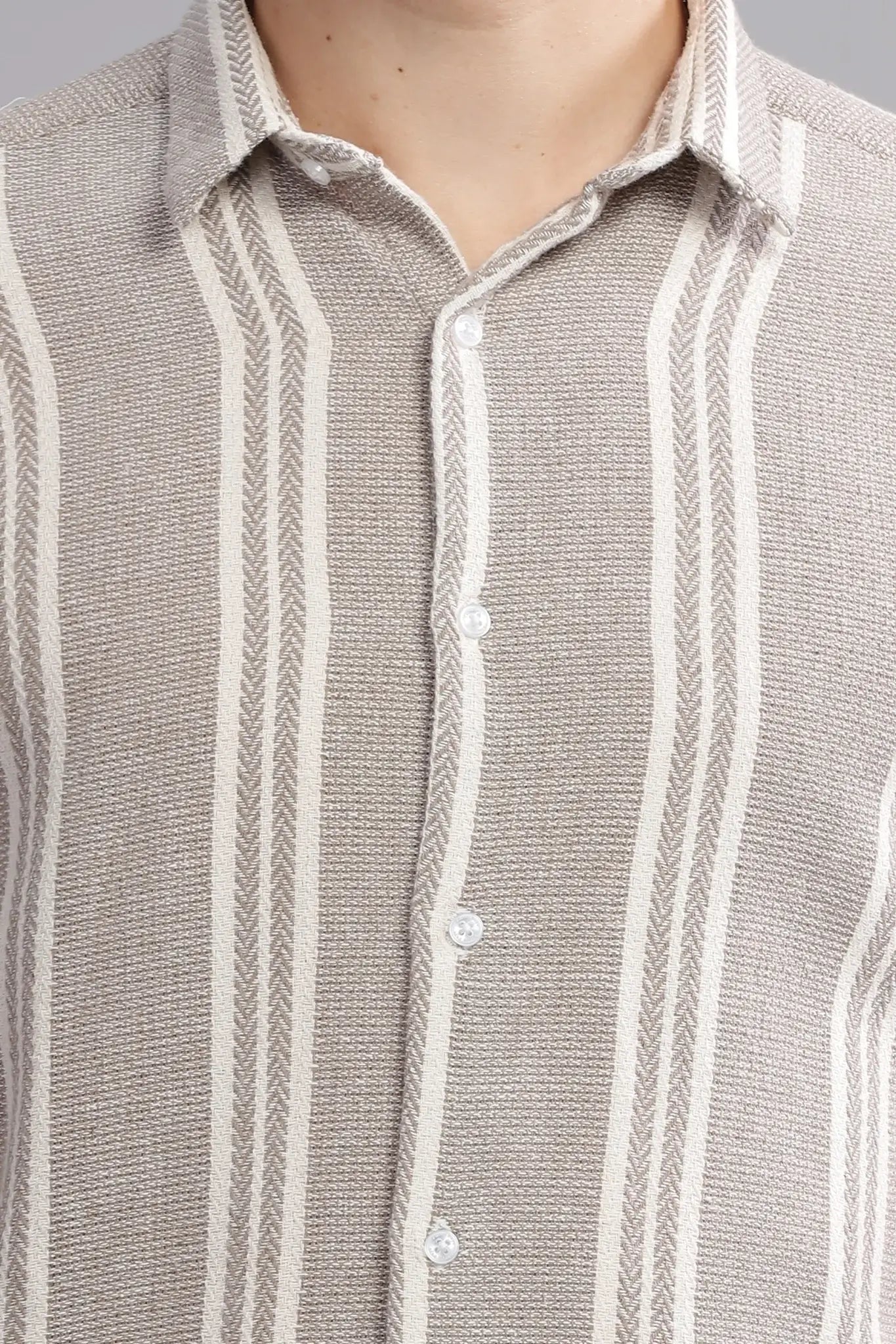 Grand Gauze Textured Blended Shirt - Three Days