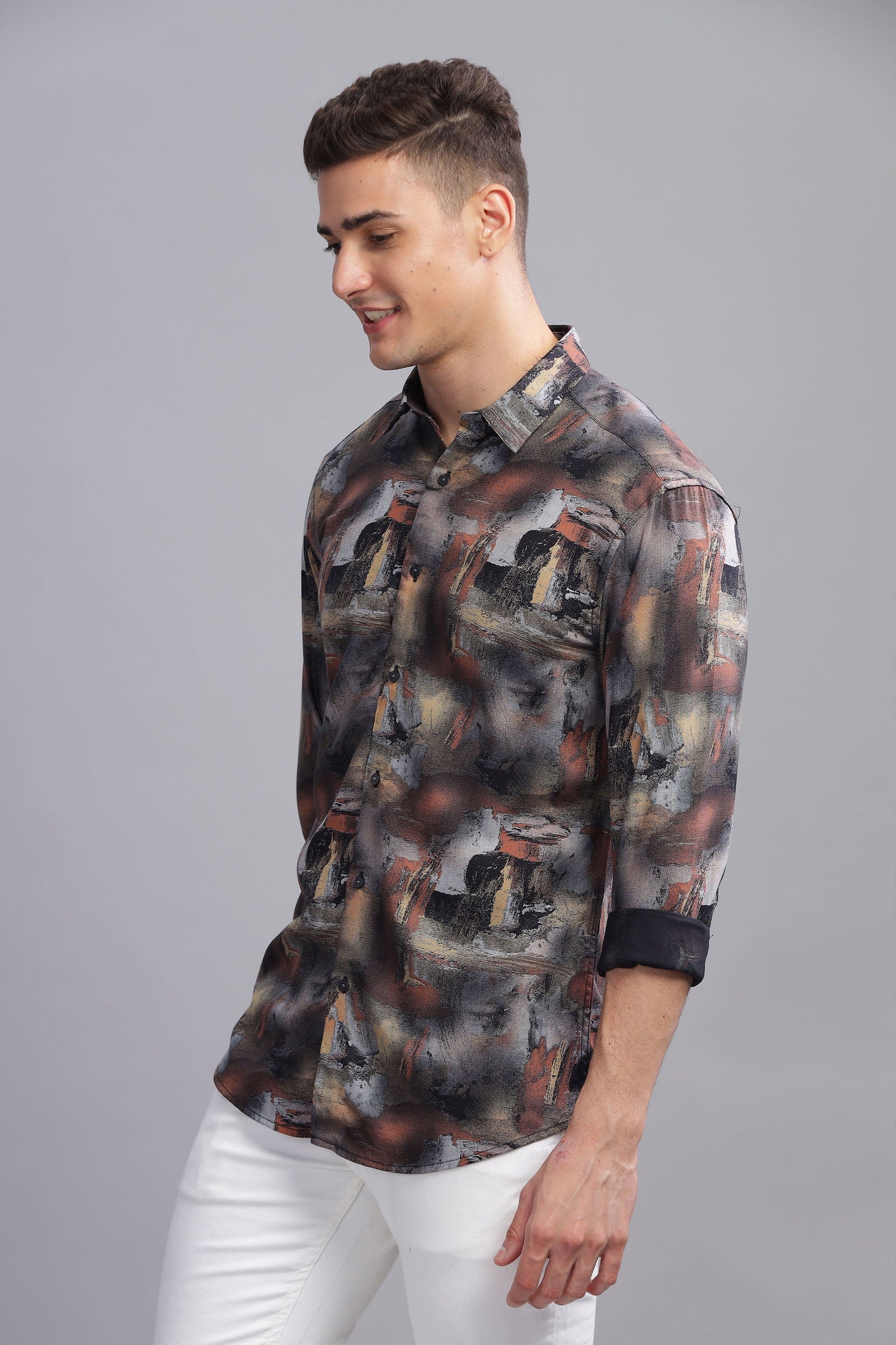 Kaliedo Abstract Printed Shirt - Three Days