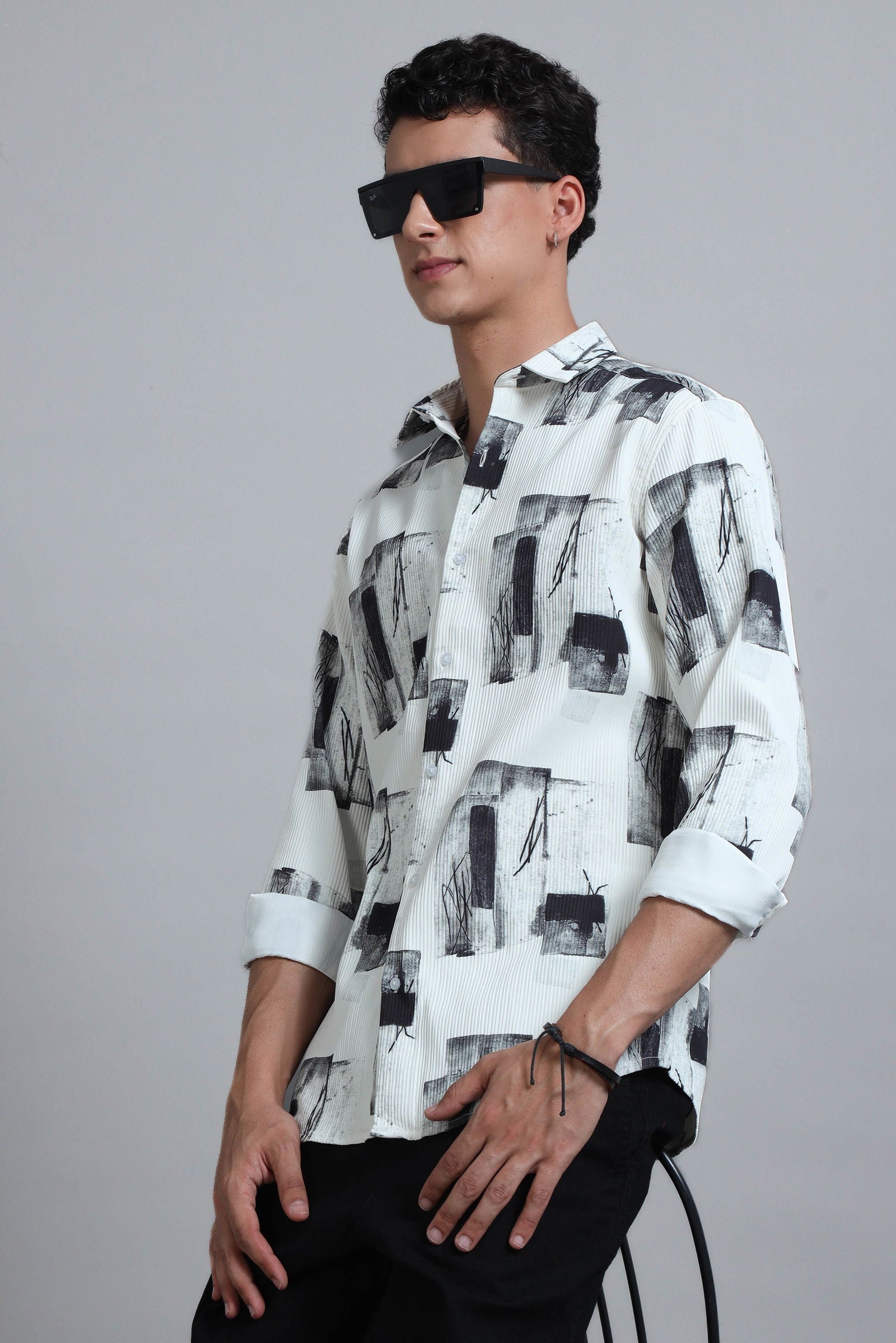 Linear Loom Textured Shirt - Three Days