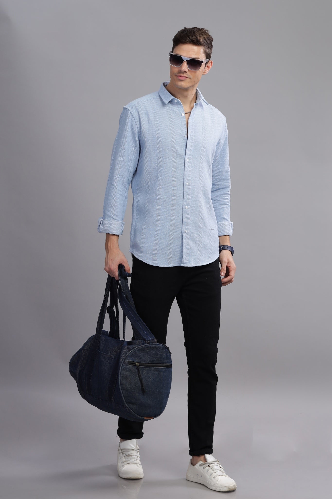 Loom Luxe Textured Blended Shirt - Three Days