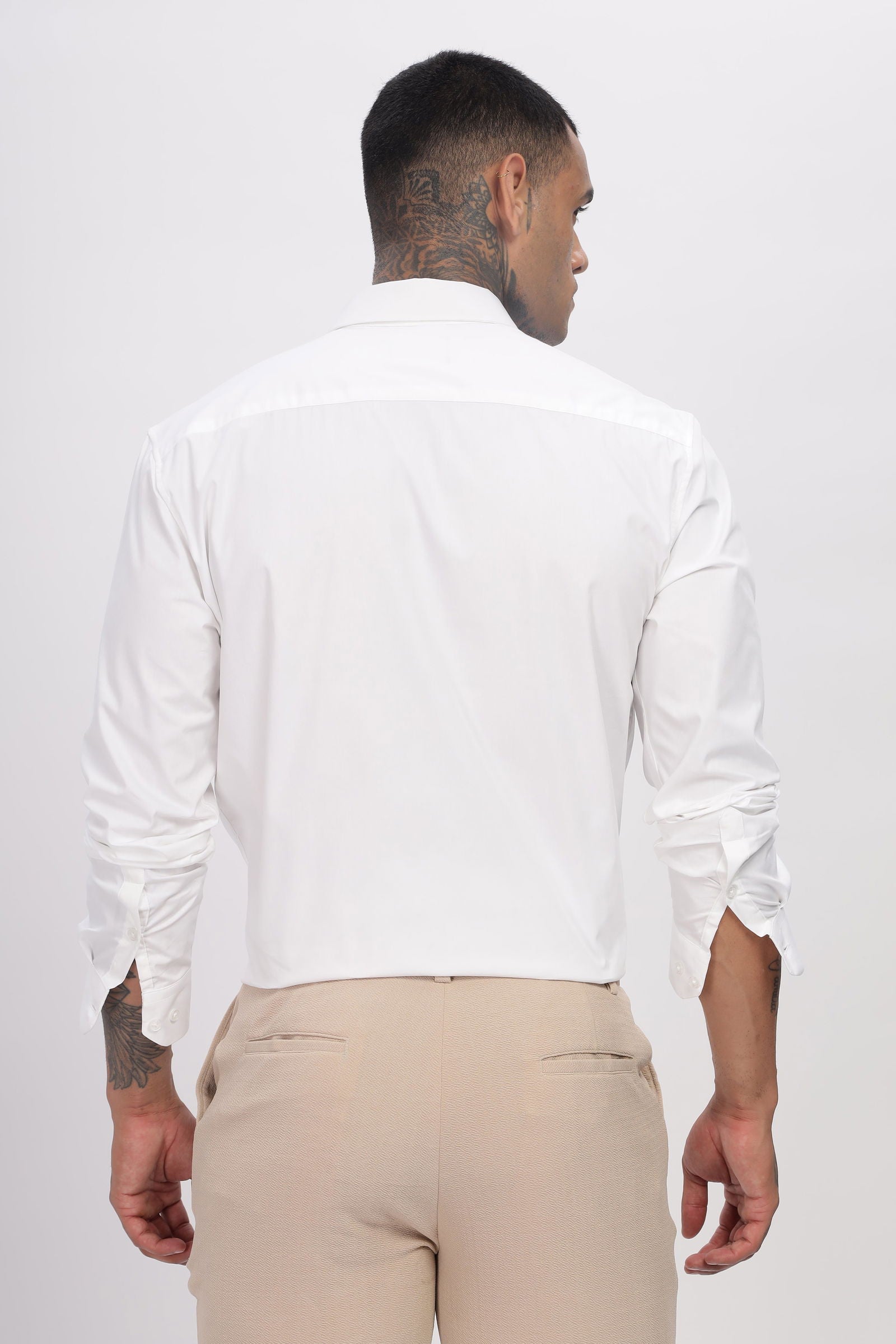 Luxe Tiger Embroidered White Shirt - Three Days