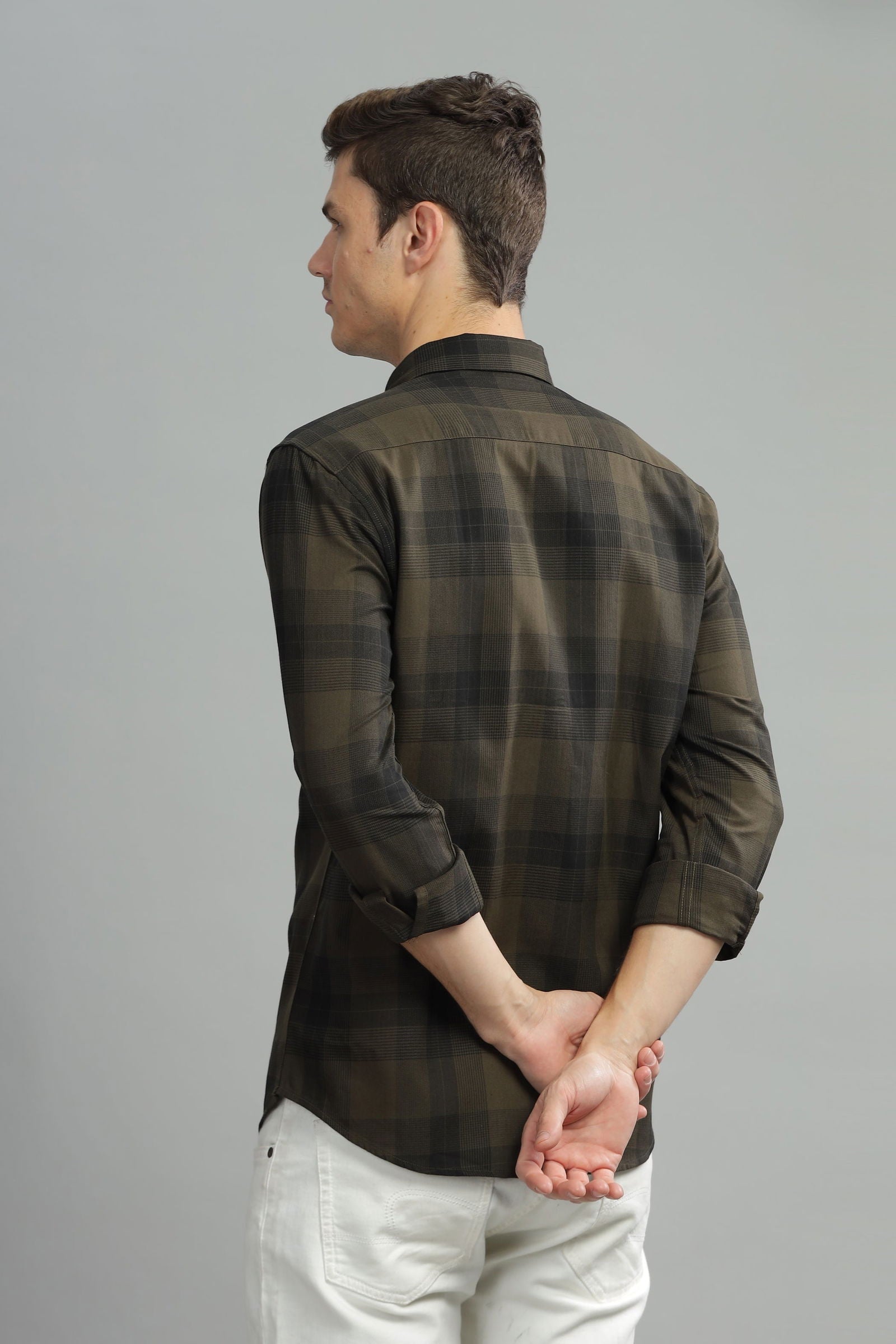 Metro Blend Checkered Long Sleeve Shirt - Three Days