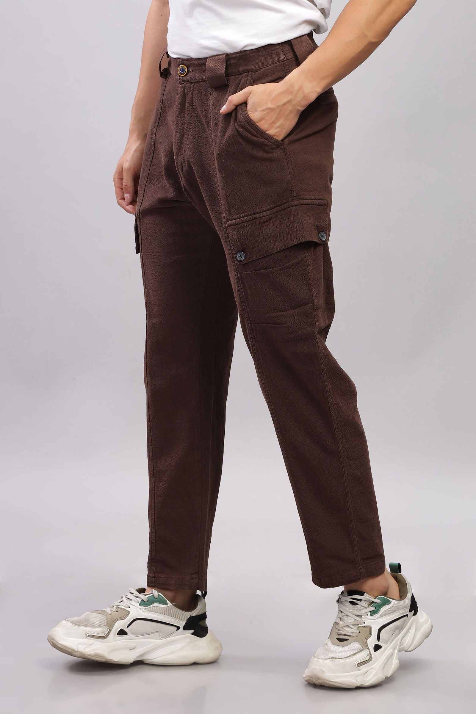 Metromover Brown Cargo Pants - Three Days