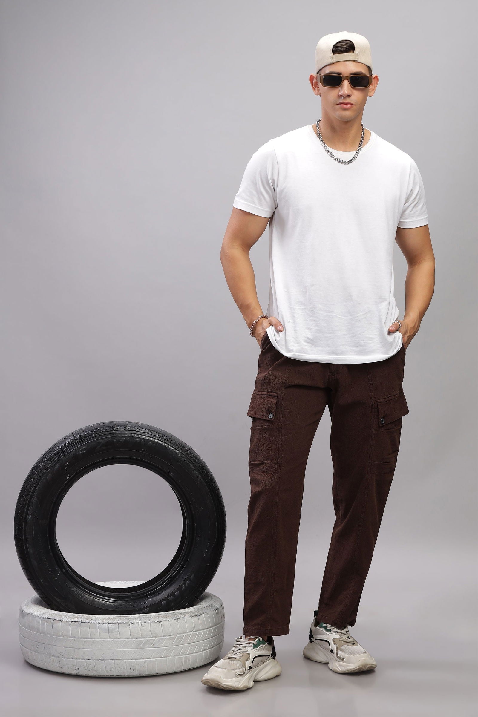 Metromover Brown Cargo Pants - Three Days