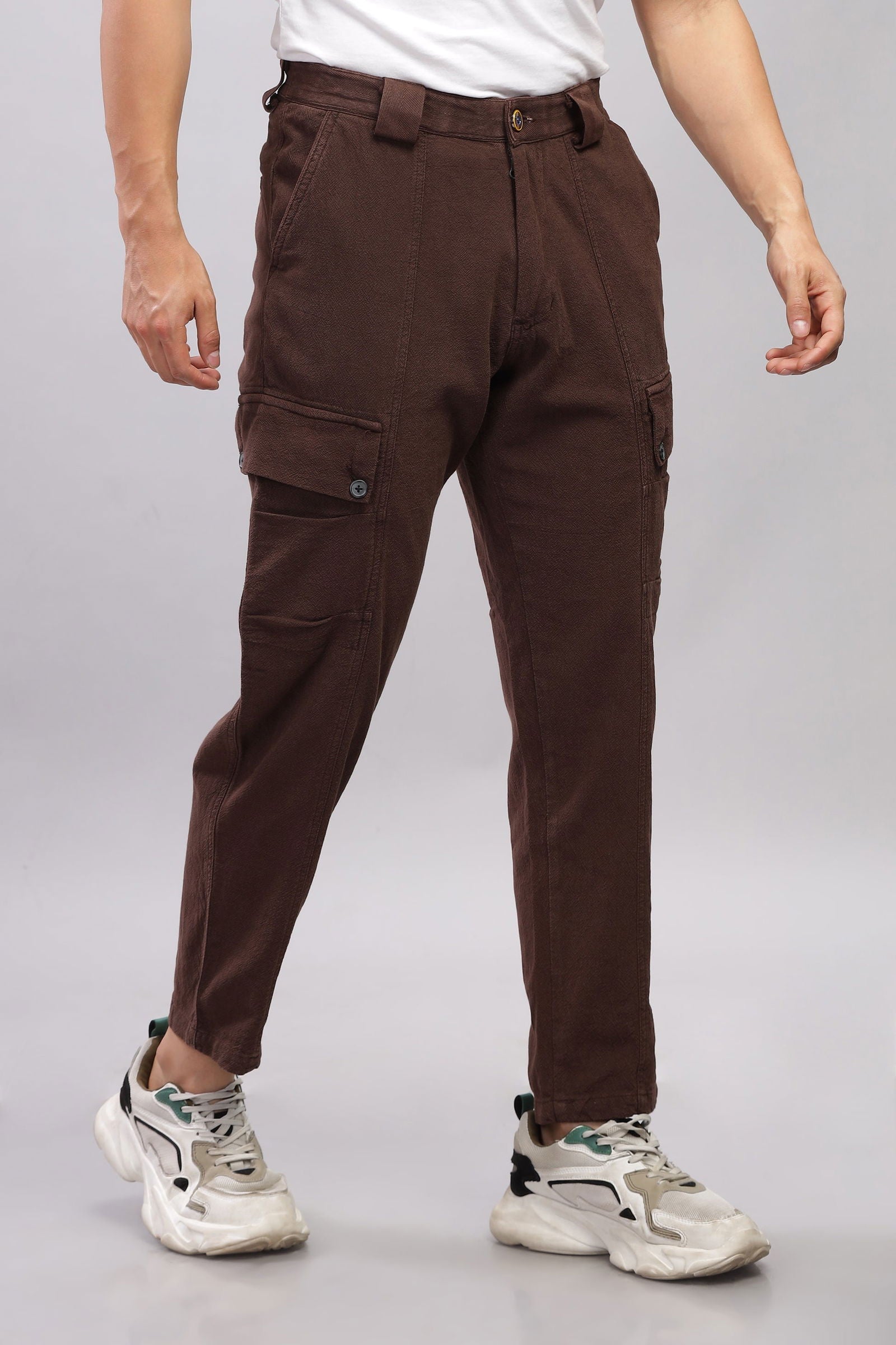 Metromover Brown Cargo Pants - Three Days