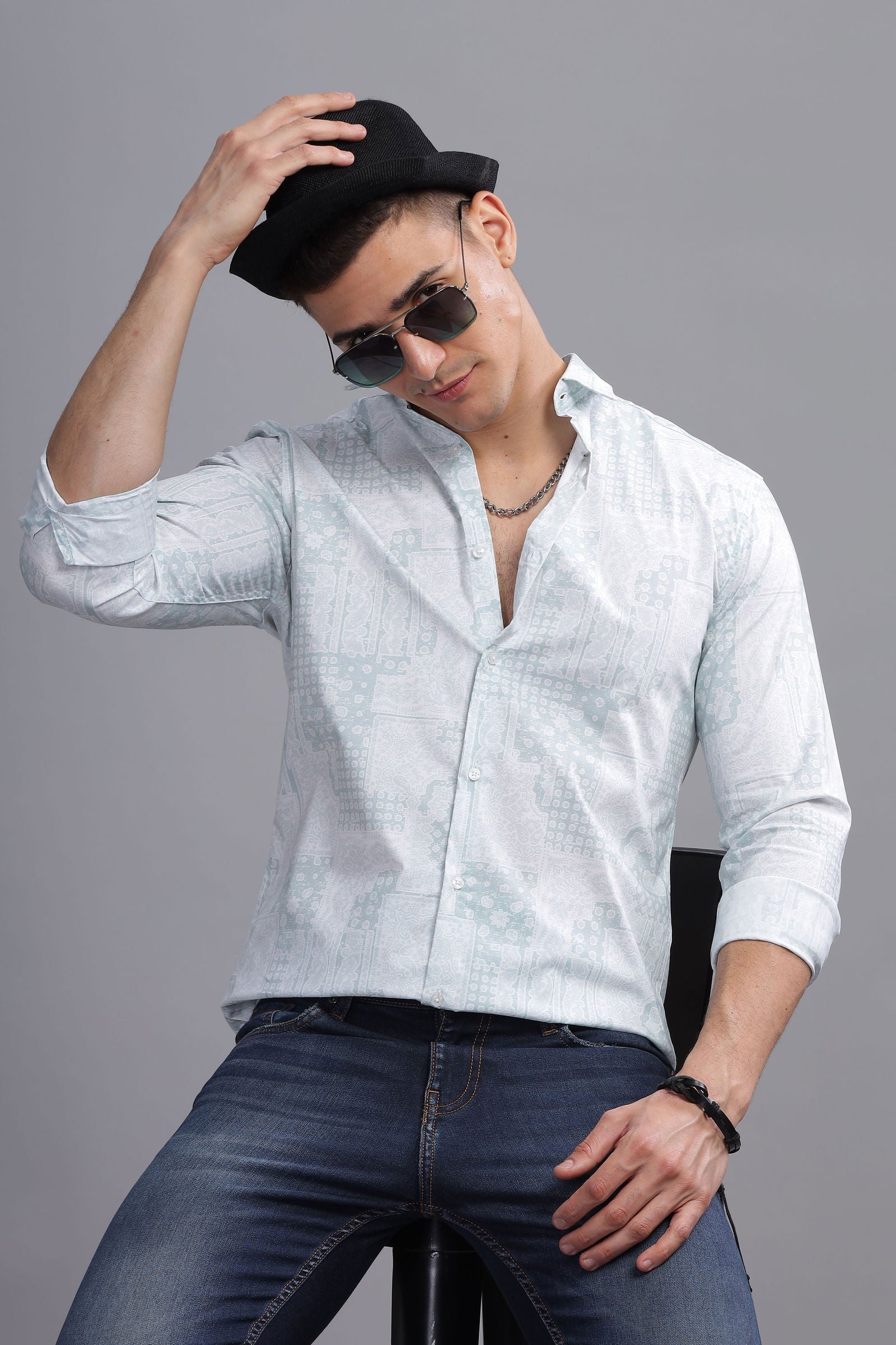 Mirage Abstract Print Full Sleeves Shirt - Three Days