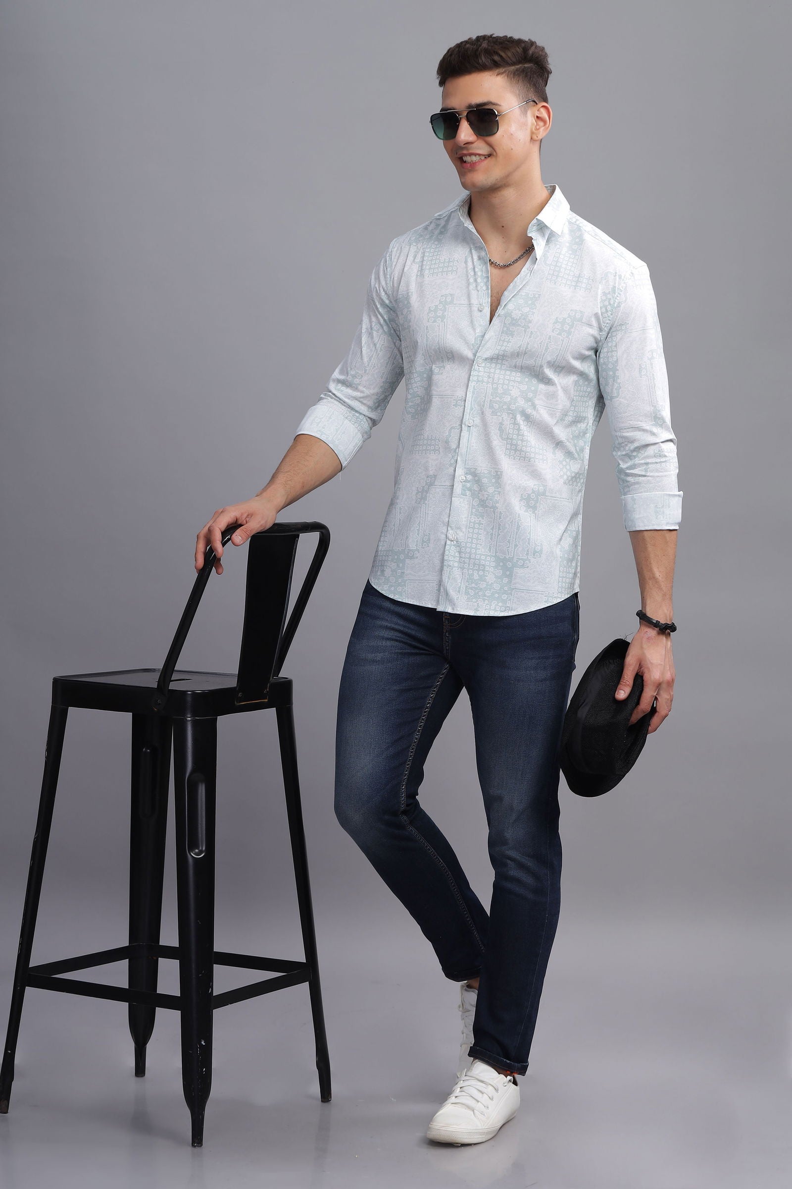 Mirage Abstract Print Full Sleeves Shirt - Three Days