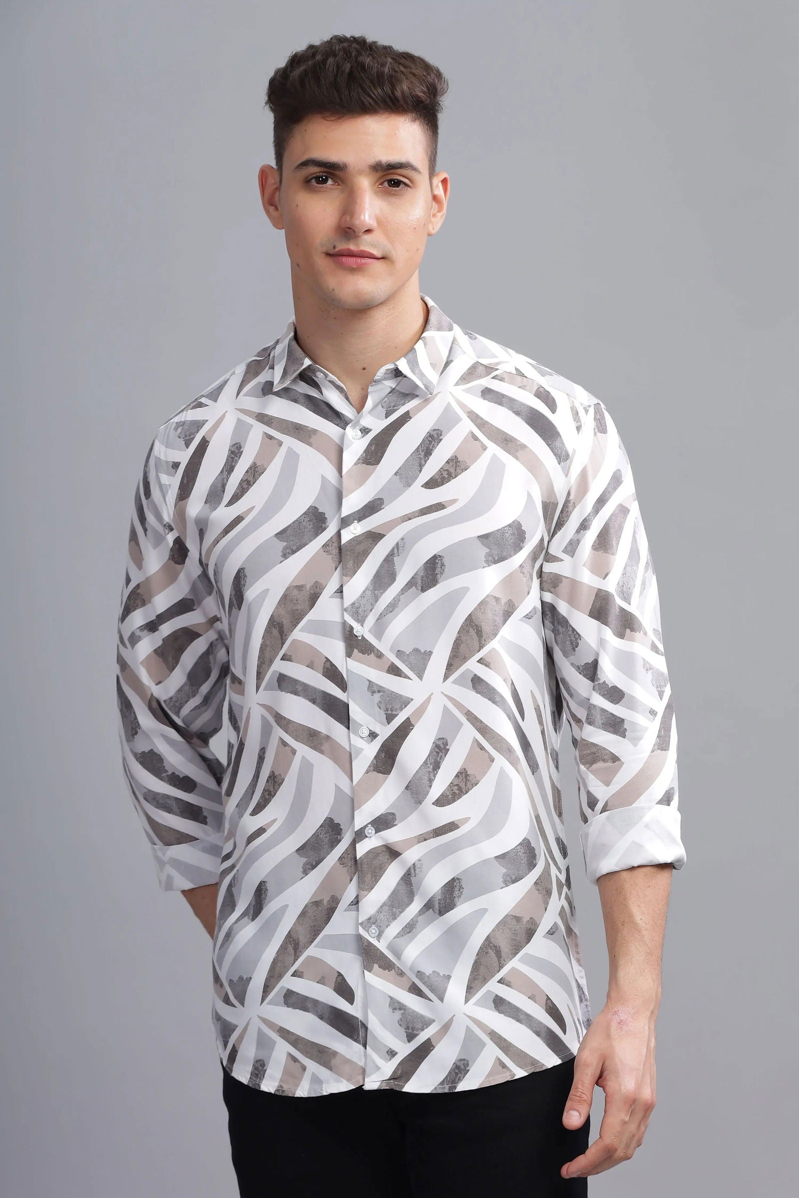 Nebula Abstract Printed Shirt - Three Days