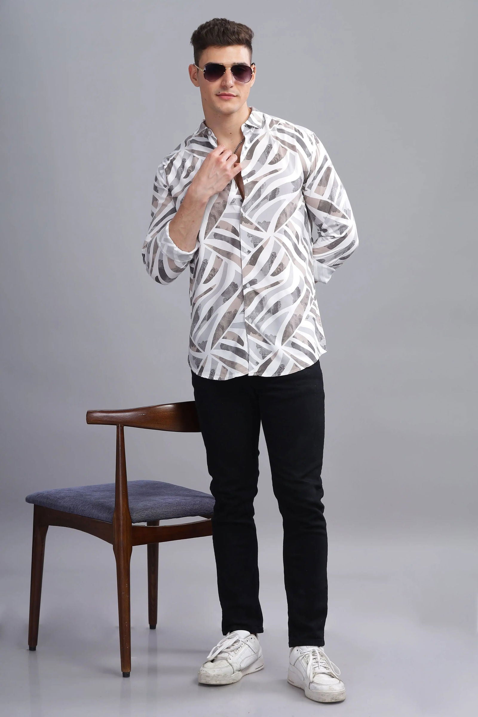 Nebula Abstract Printed Shirt - Three Days